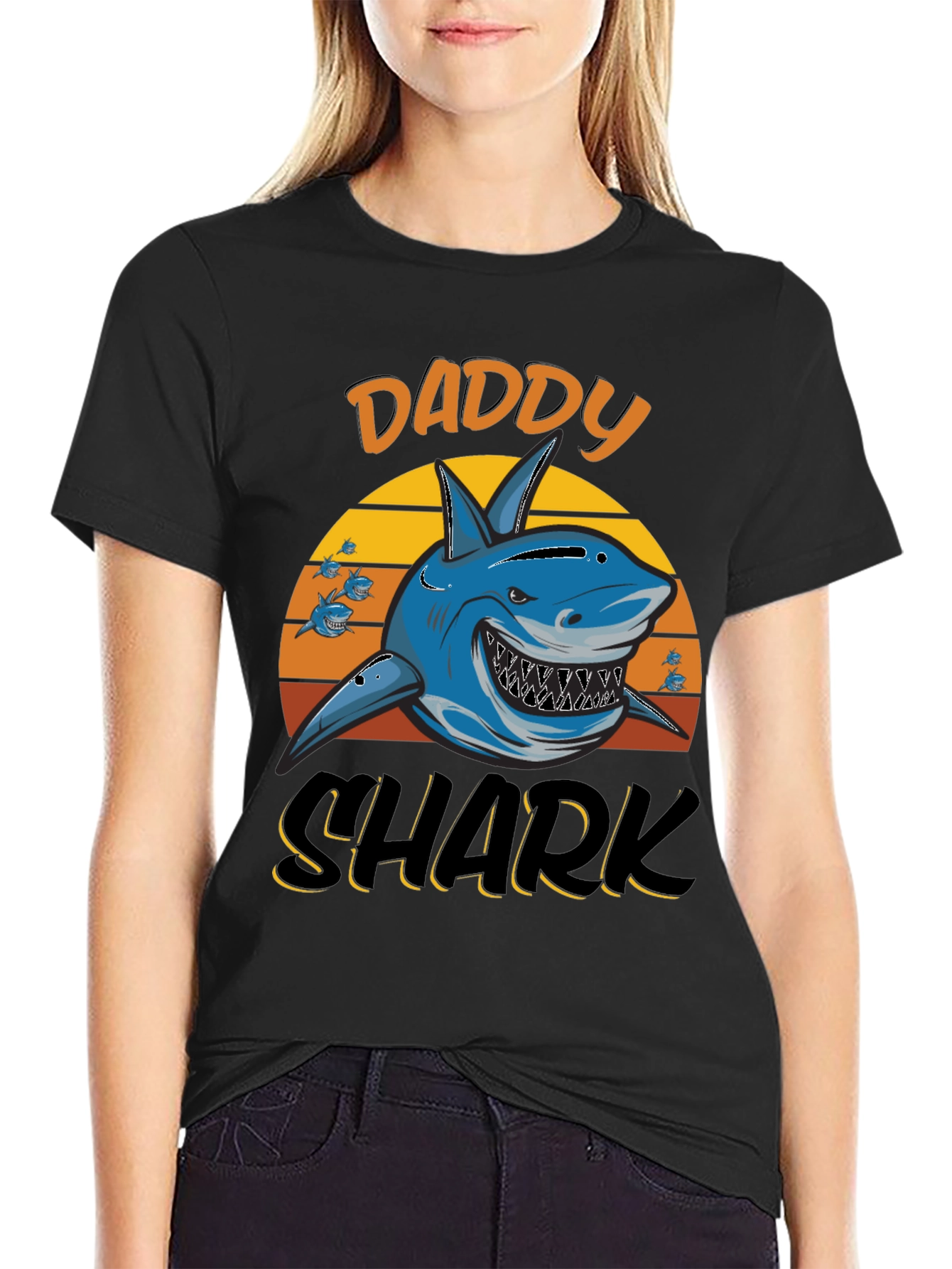 Daddy Shark Graphic Tee - Fathers Day Gift