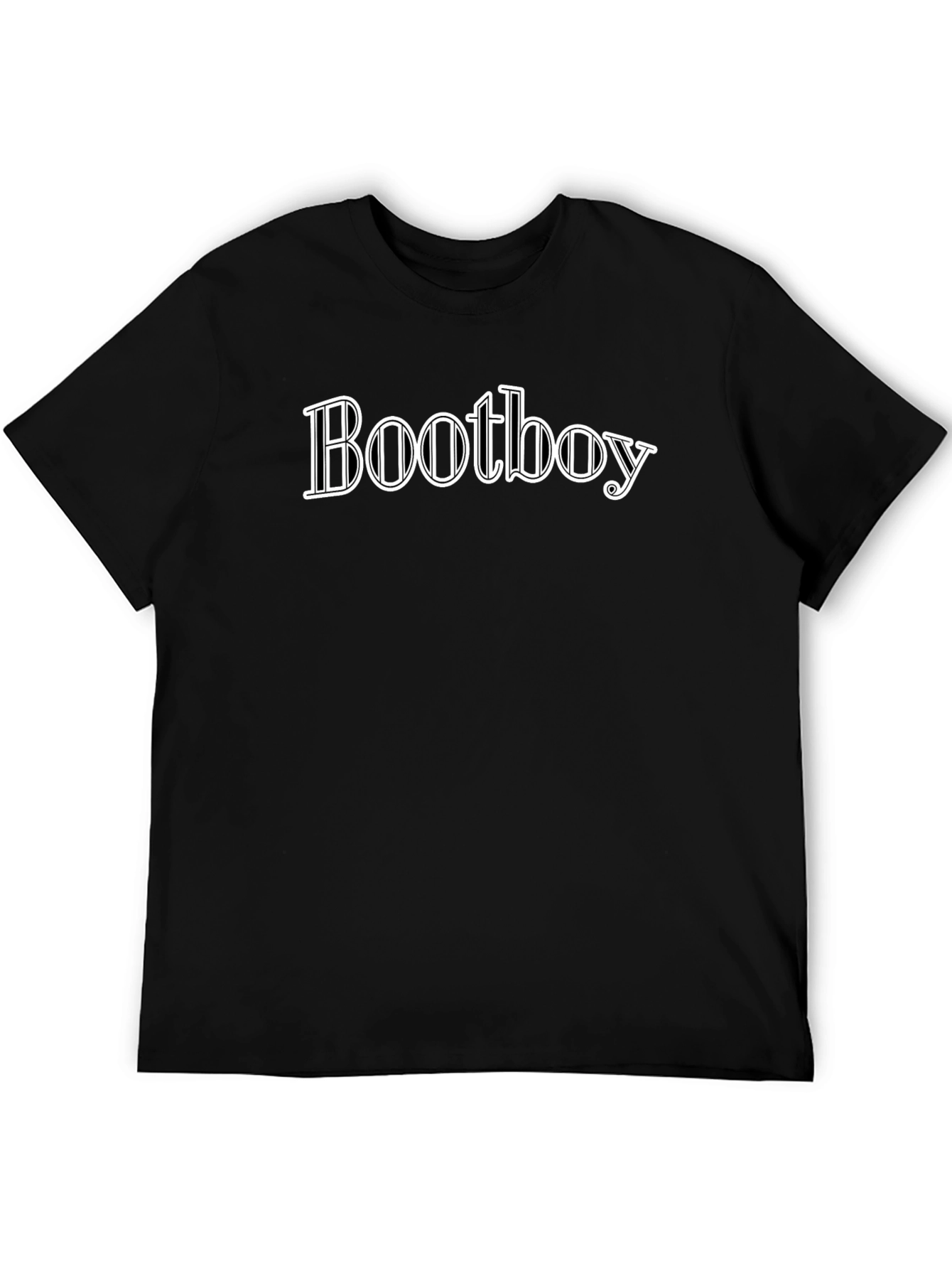 Bootboy Graphic Tee - Black Cotton T-Shirt