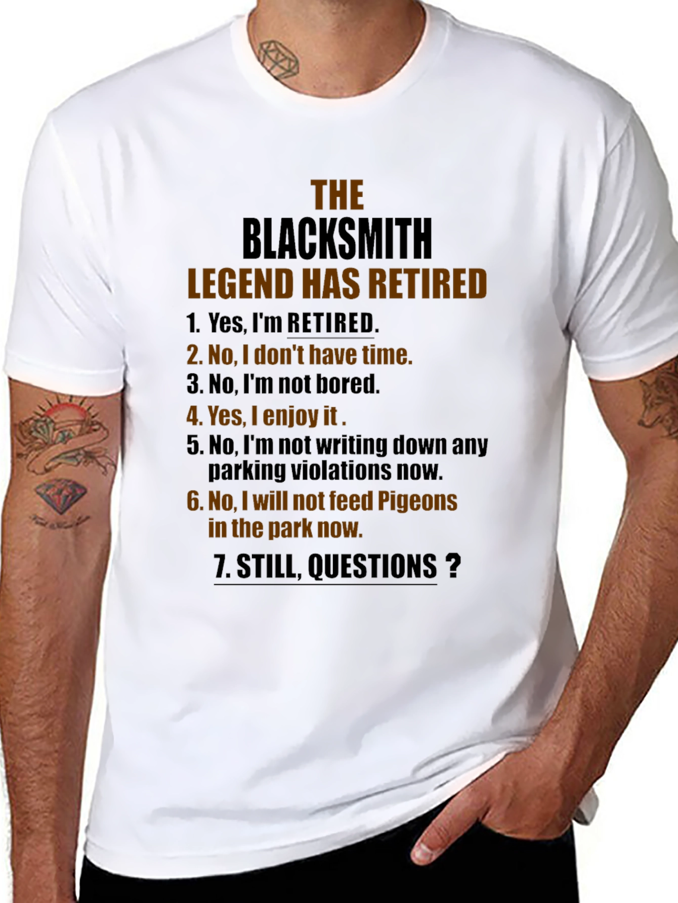 Retired Blacksmith Legend T-Shirt