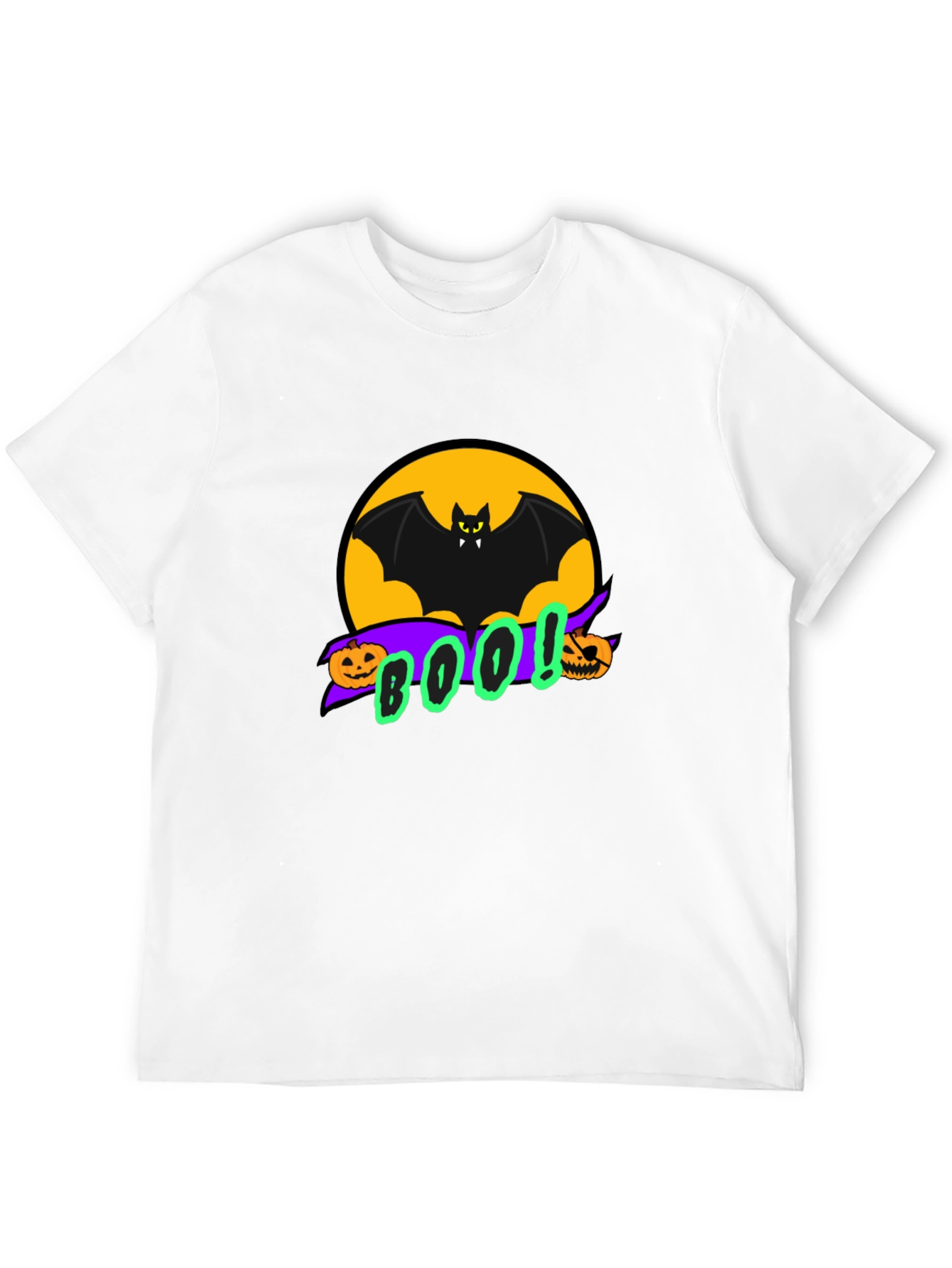 Halloween Bat BOO! Graphic Tee - Spooky Season Apparel