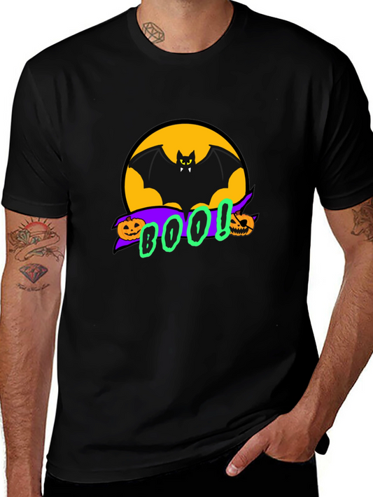 Halloween Bat BOO! Graphic Tee - Spooky Season Apparel
