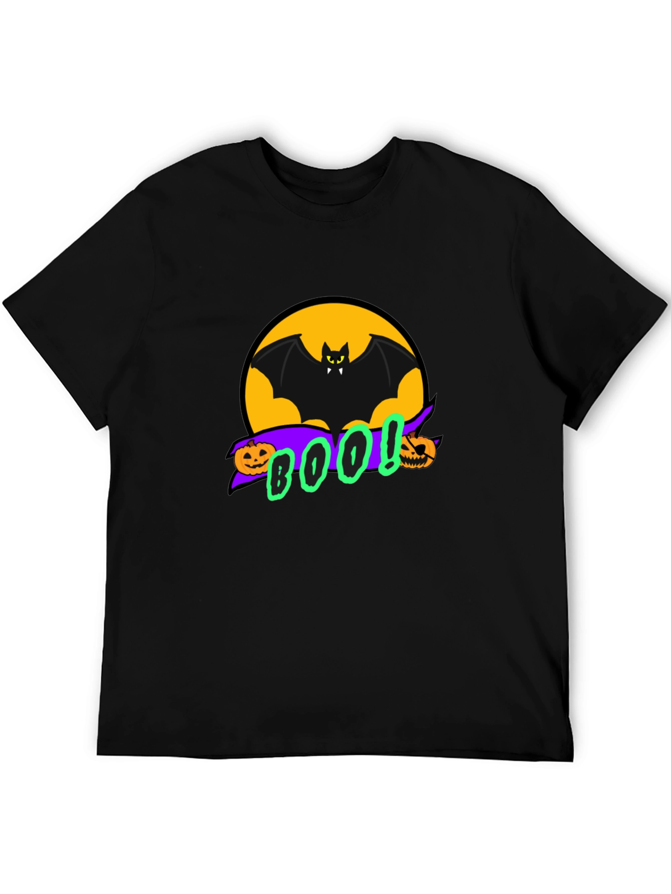 Halloween Bat BOO! Graphic Tee - Spooky Season Apparel