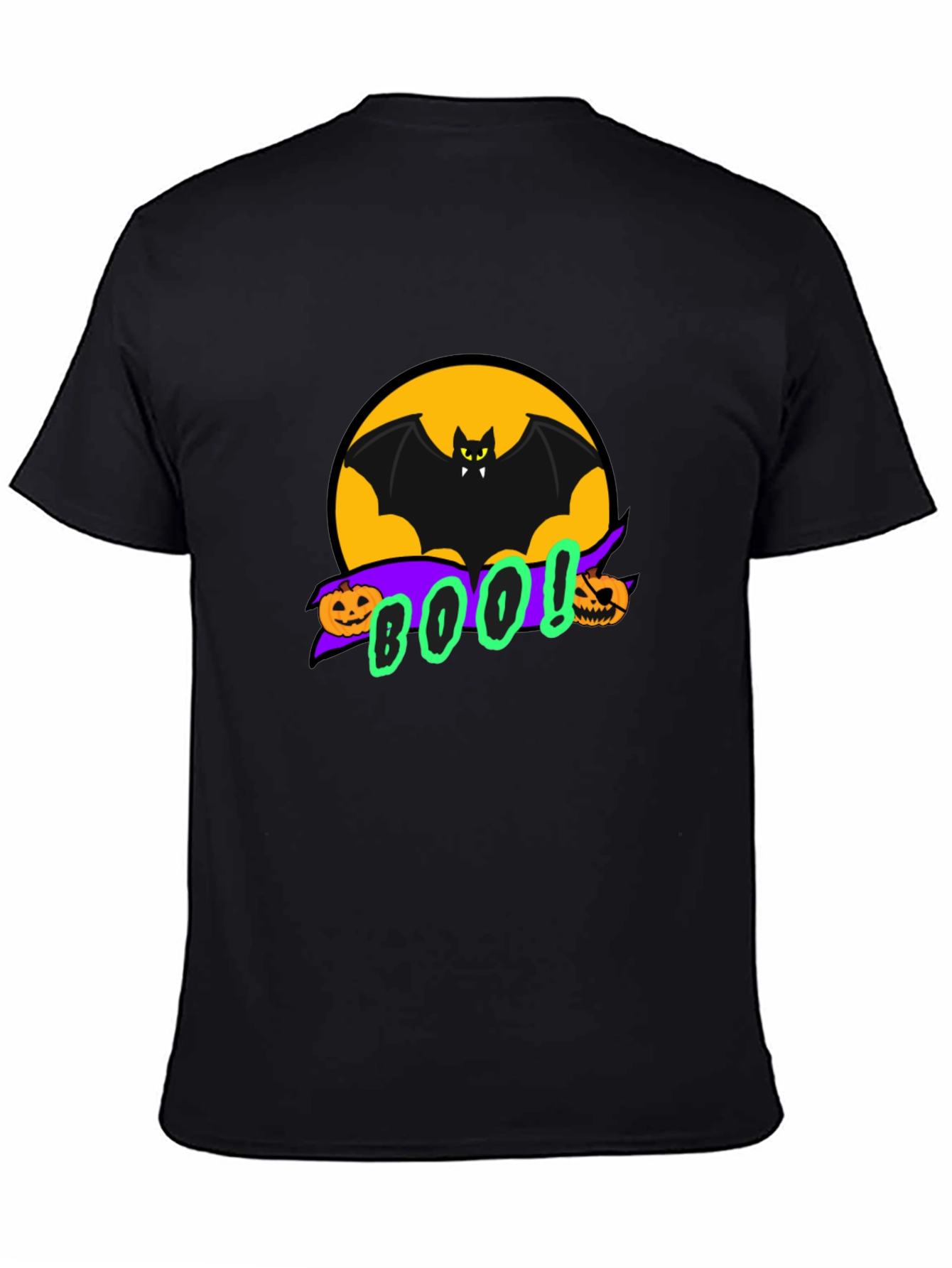 Halloween Bat BOO! Graphic Tee - Spooky Season Apparel