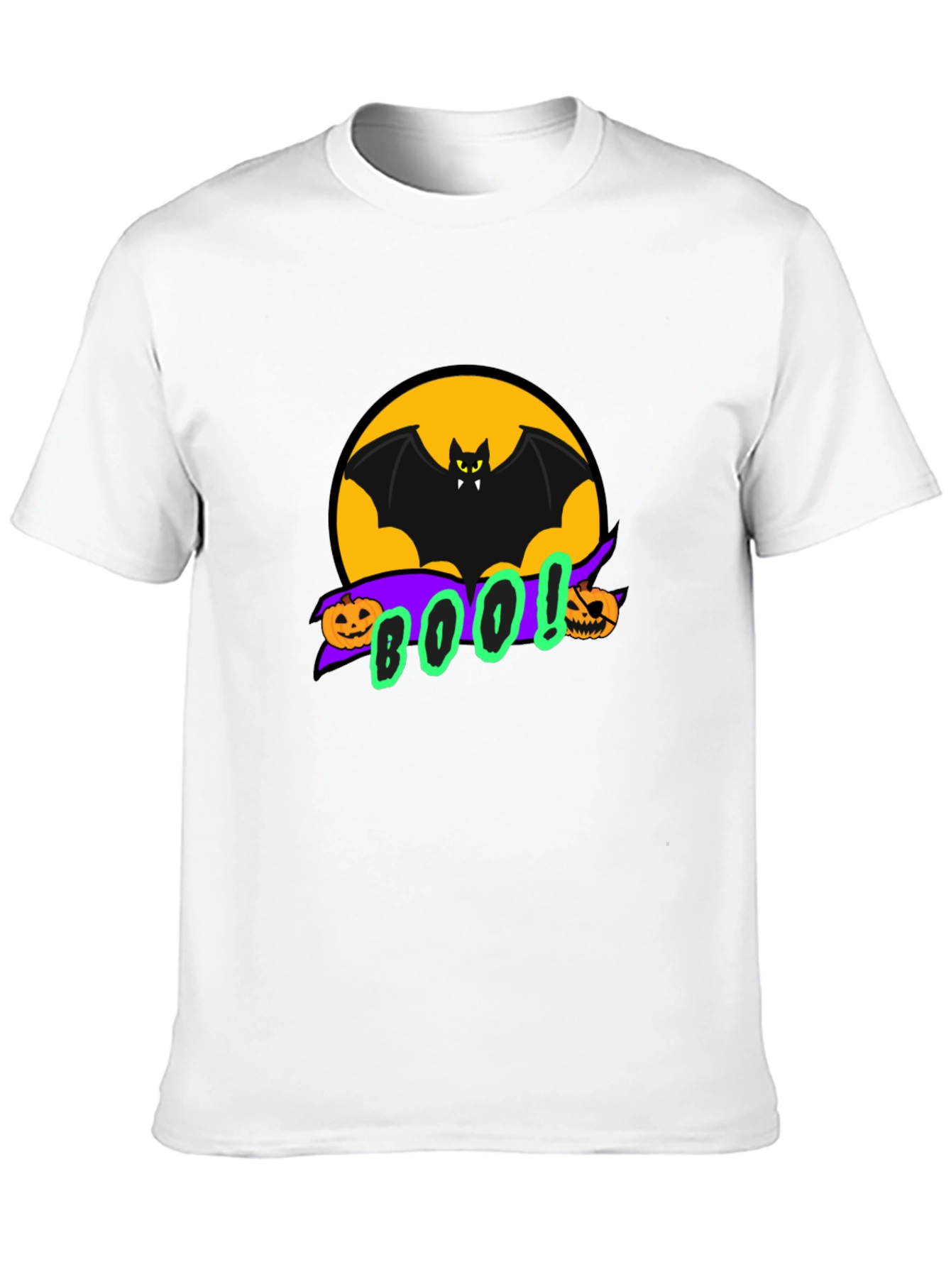 Halloween Bat BOO! Graphic Tee - Spooky Season Apparel