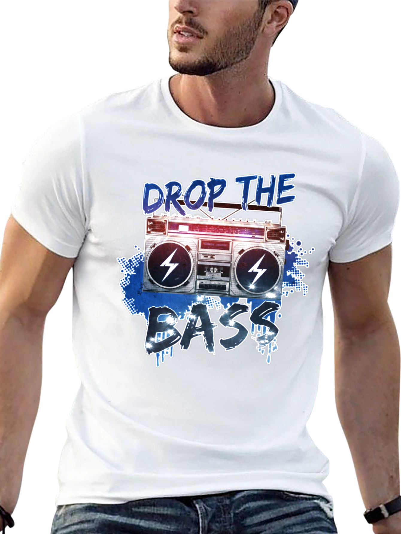 Drop the Bass Boombox T-Shirt