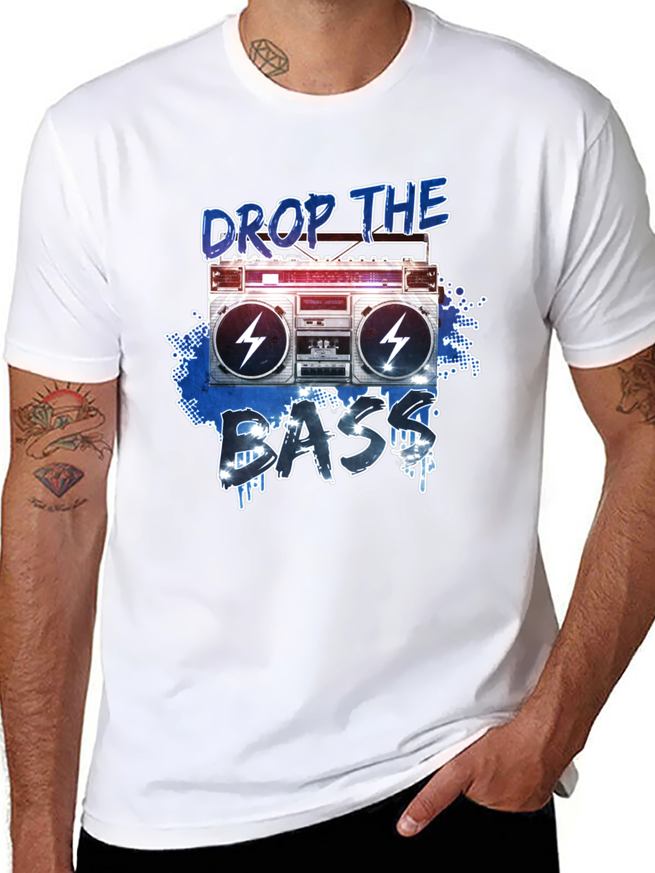Drop the Bass Boombox T-Shirt