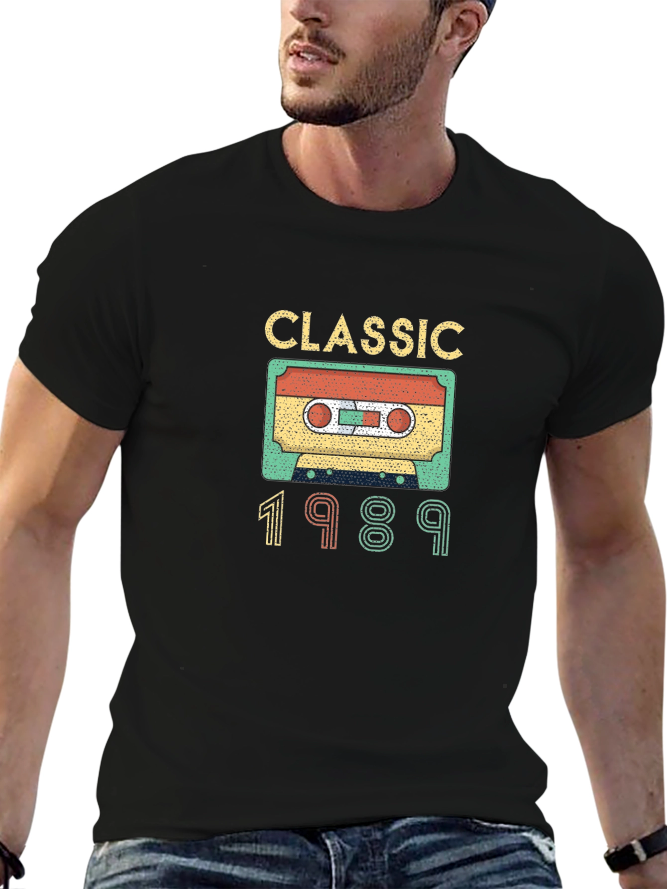 Classic 1989 Cassette Tape Graphic T-Shirt