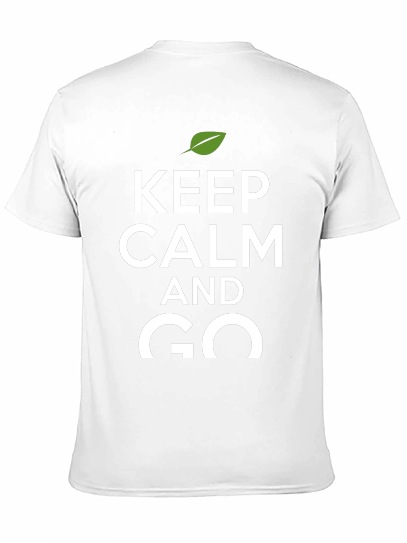 Keep Calm and Go T-Shirt - Black Crew Neck
