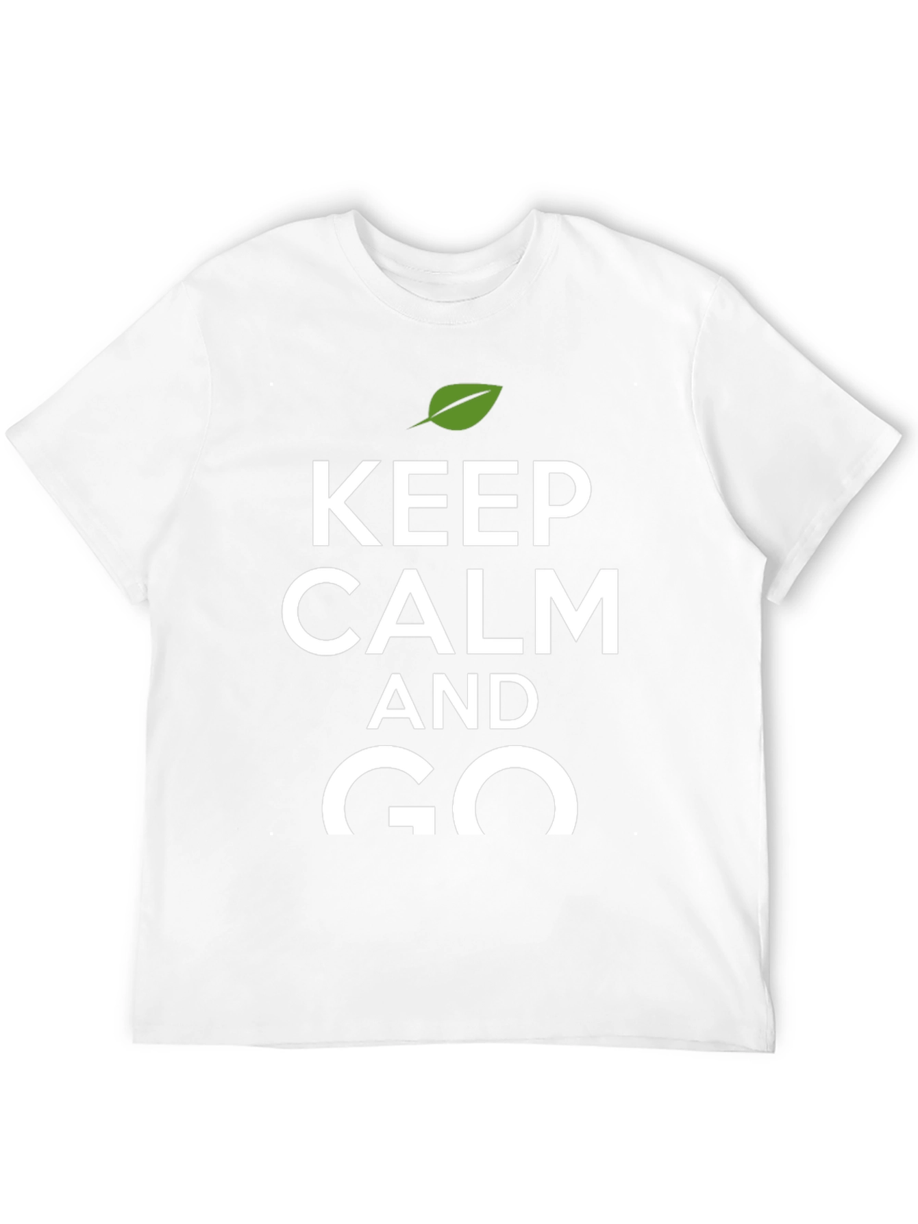 Keep Calm and Go T-Shirt - Black Crew Neck
