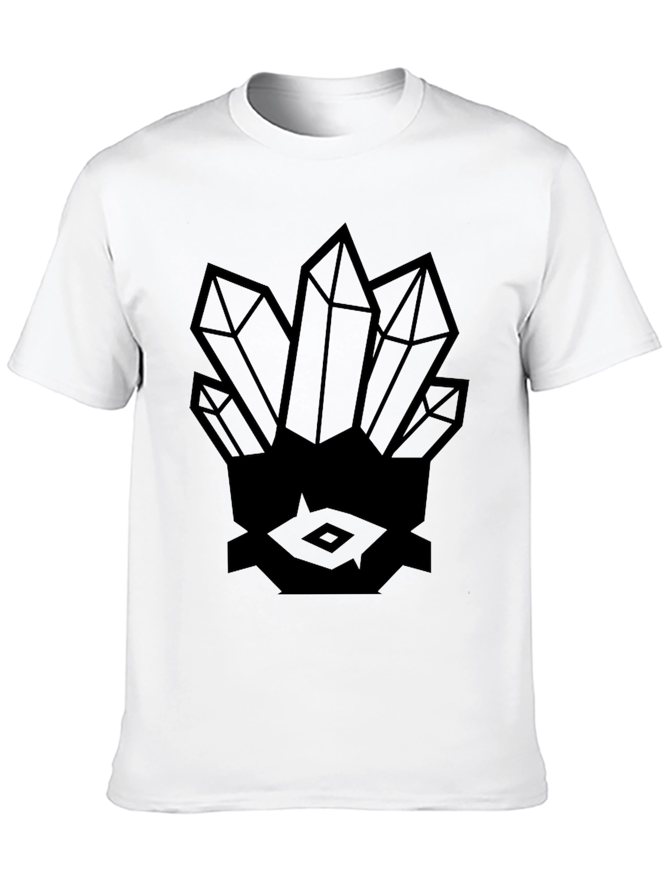 Crystals Graphic Black T-Shirt