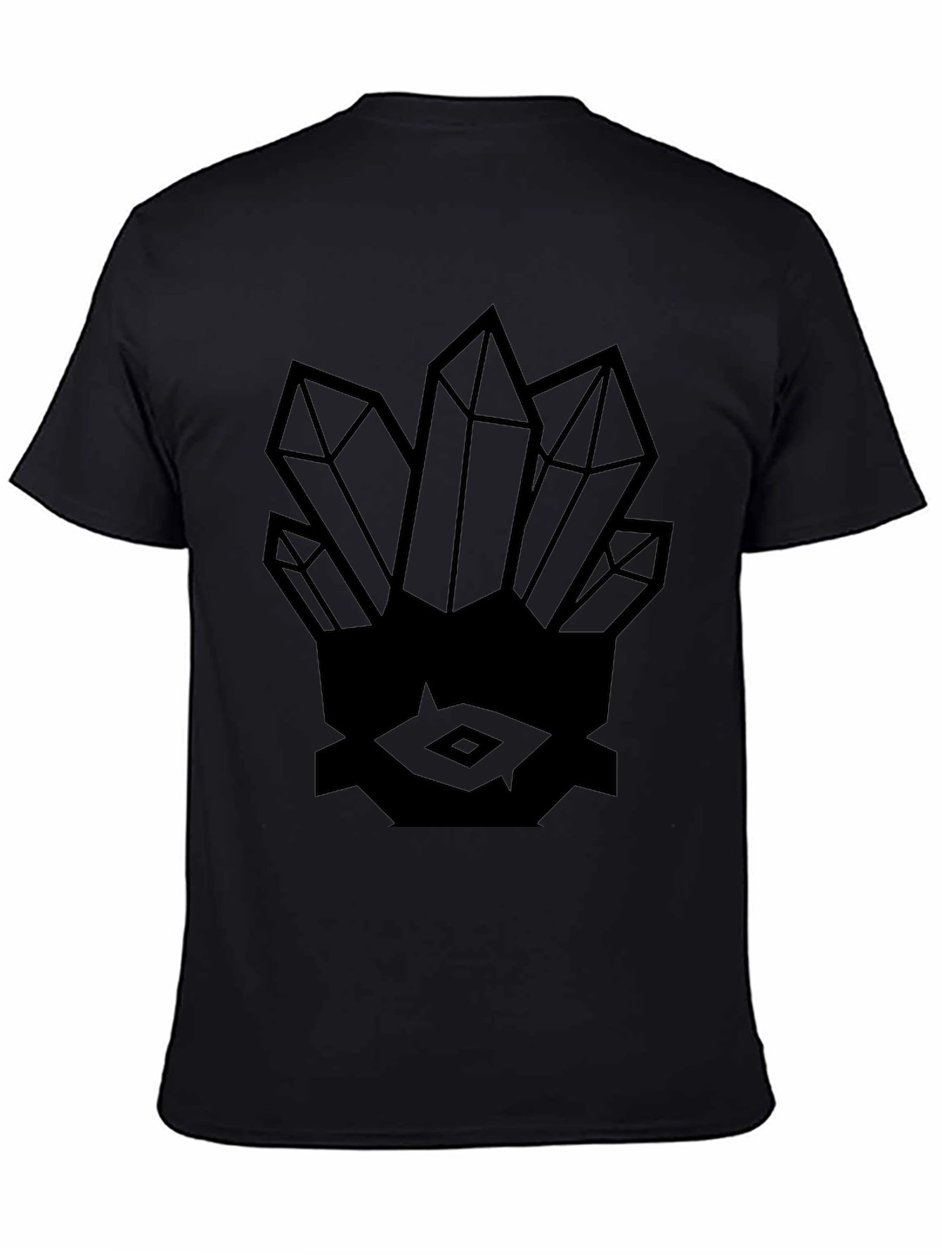 Crystals Graphic Black T-Shirt