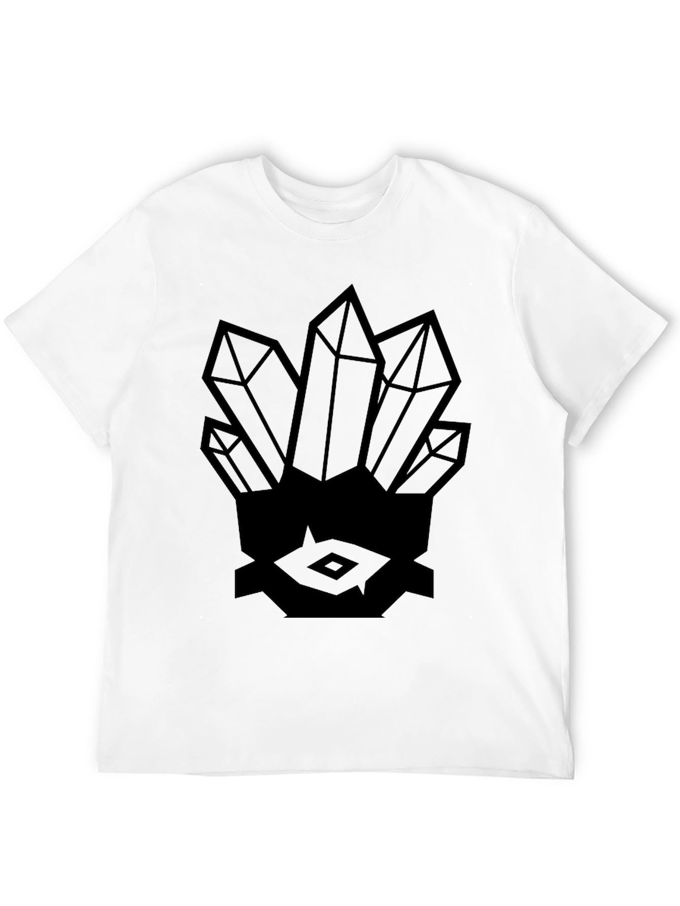 Crystals Graphic Black T-Shirt