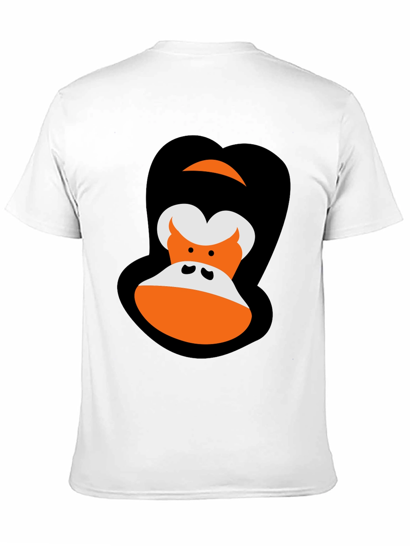 Cartoon Gorilla Graphic Tee - Black