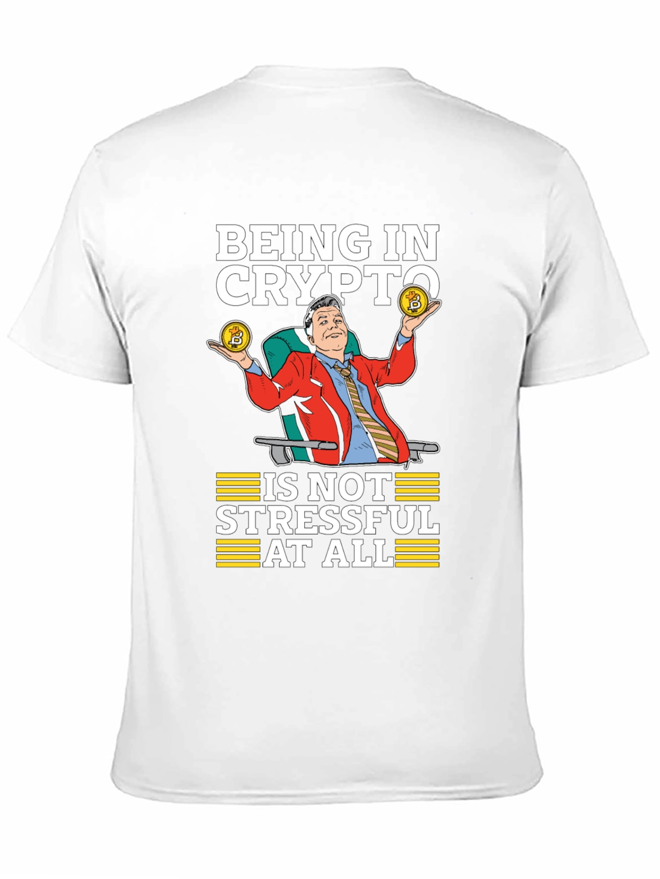 Crypto Investor T-Shirt - Stress-Free Bitcoin Style