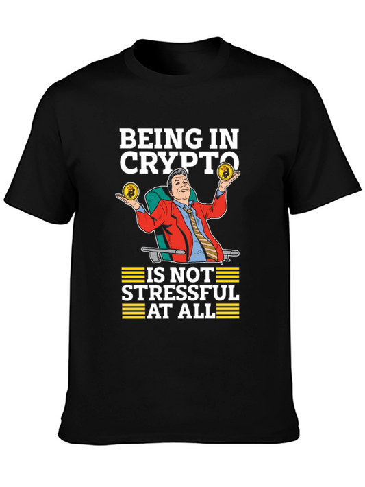 Crypto Investor T-Shirt - Stress-Free Bitcoin Style