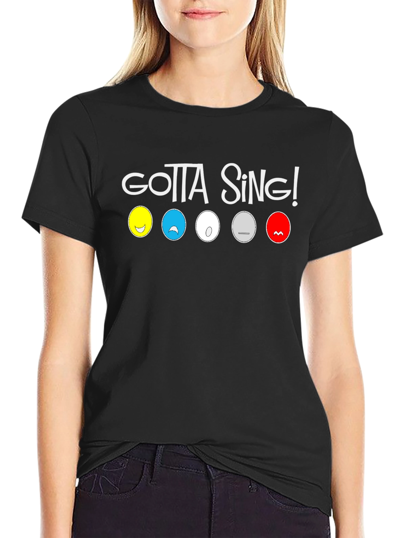 Gotta Sing! Emotions T-Shirt - Black Cotton Tee