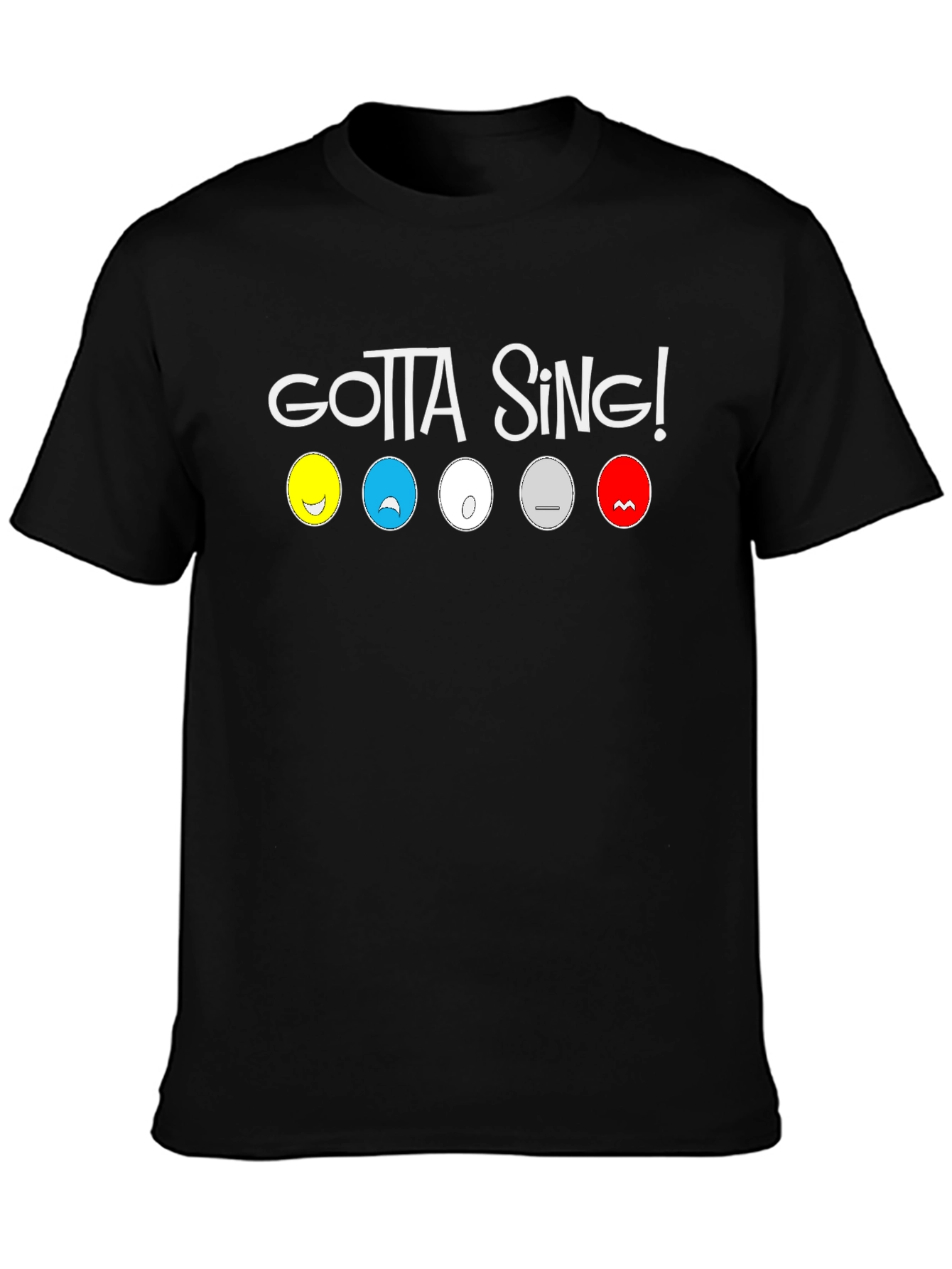 Gotta Sing! Emotions T-Shirt - Black Cotton Tee