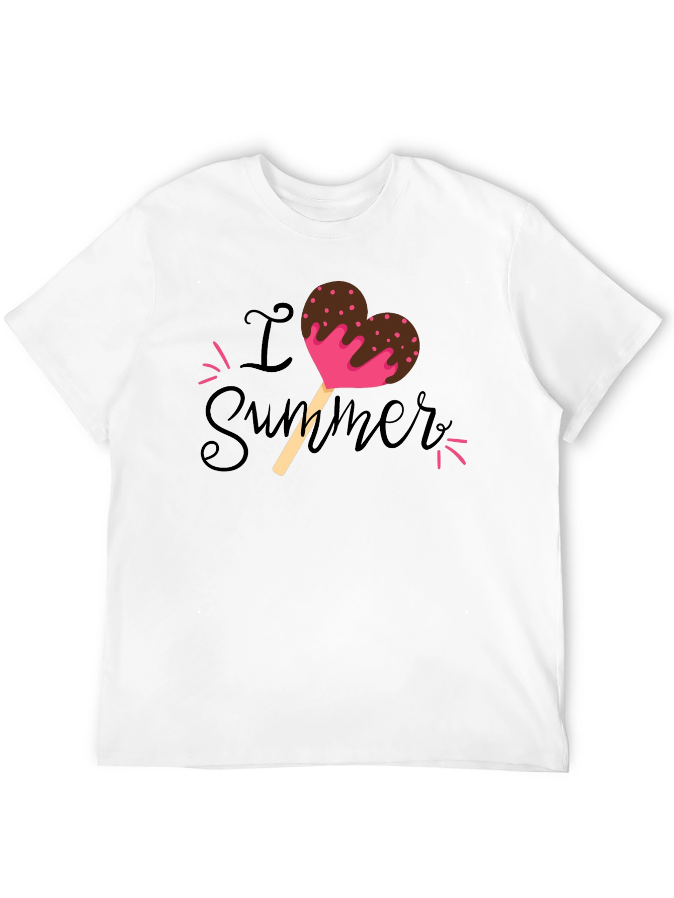 I Love Summer Popsicle Heart T-Shirt