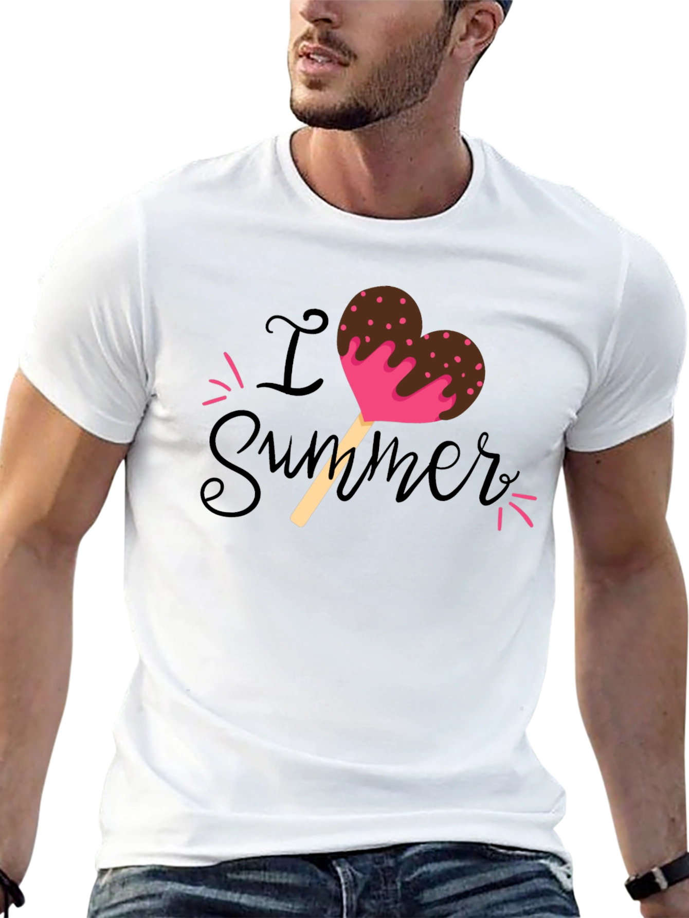 I Love Summer Popsicle Heart T-Shirt