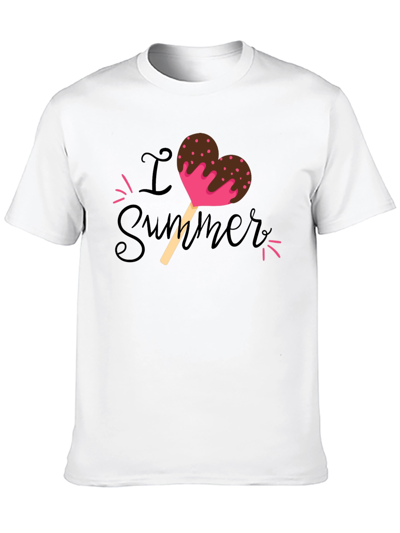 I Love Summer Popsicle Heart T-Shirt