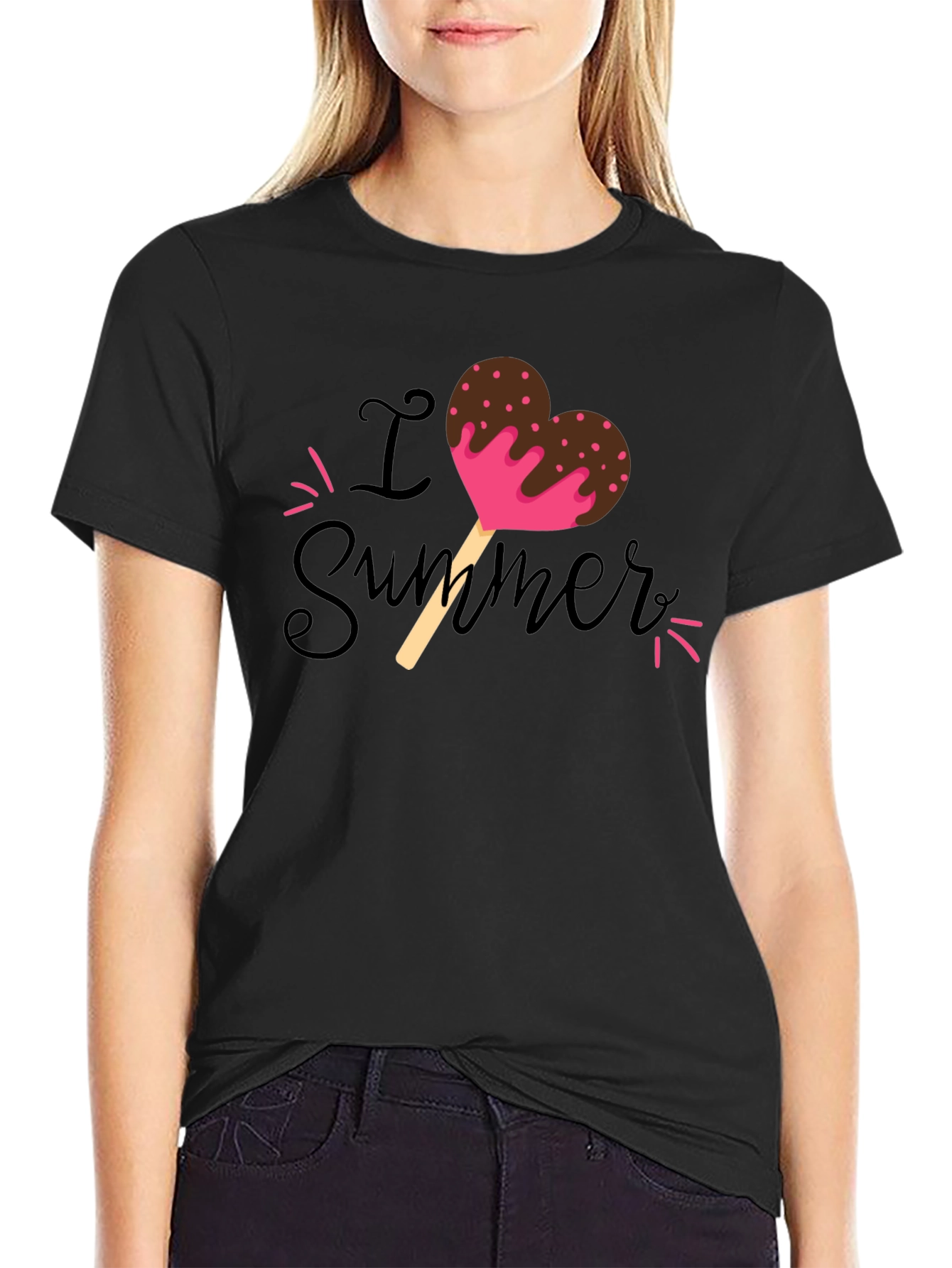 I Love Summer Popsicle Heart T-Shirt