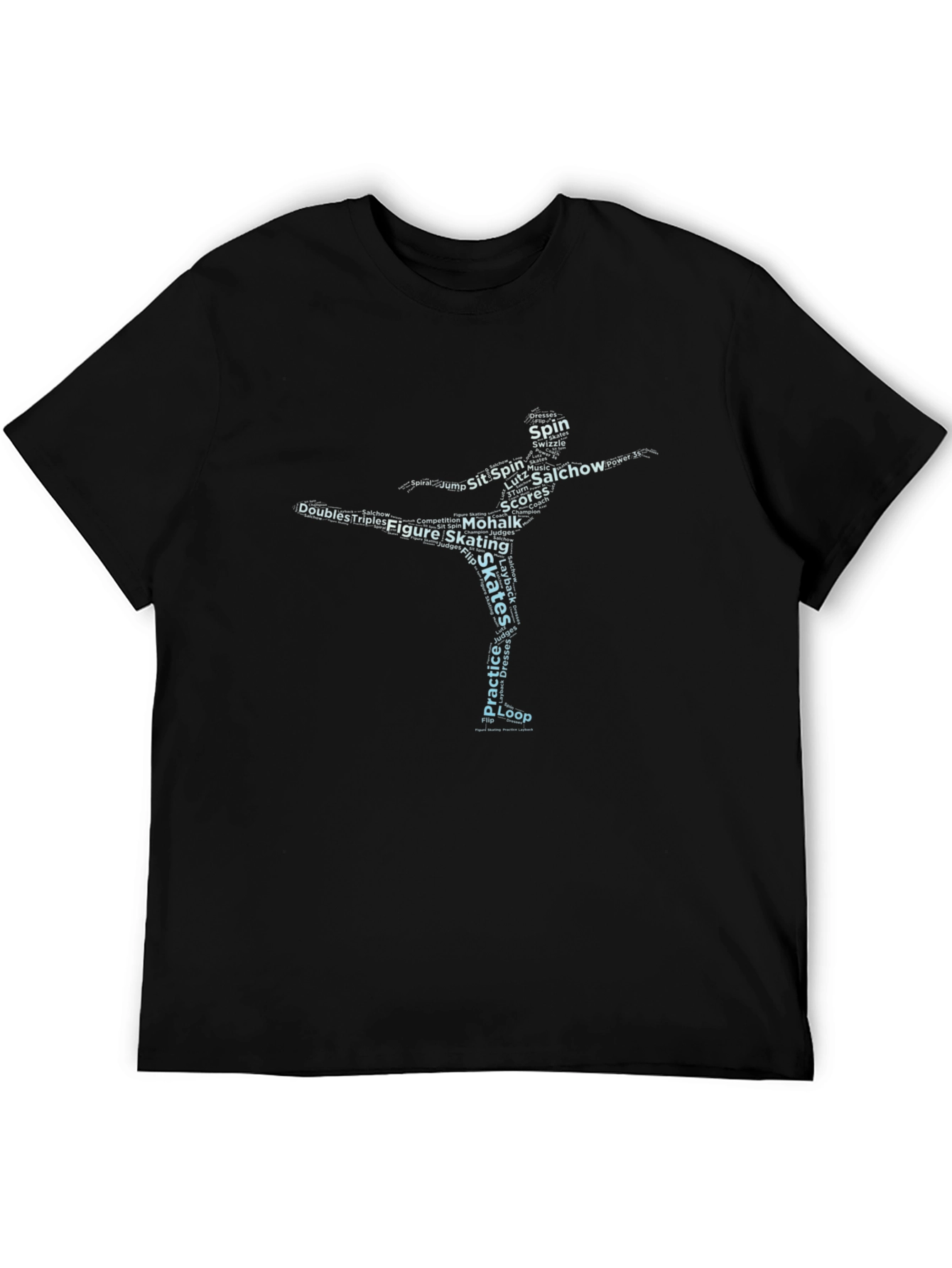 Figure Skating Word Art T-Shirt