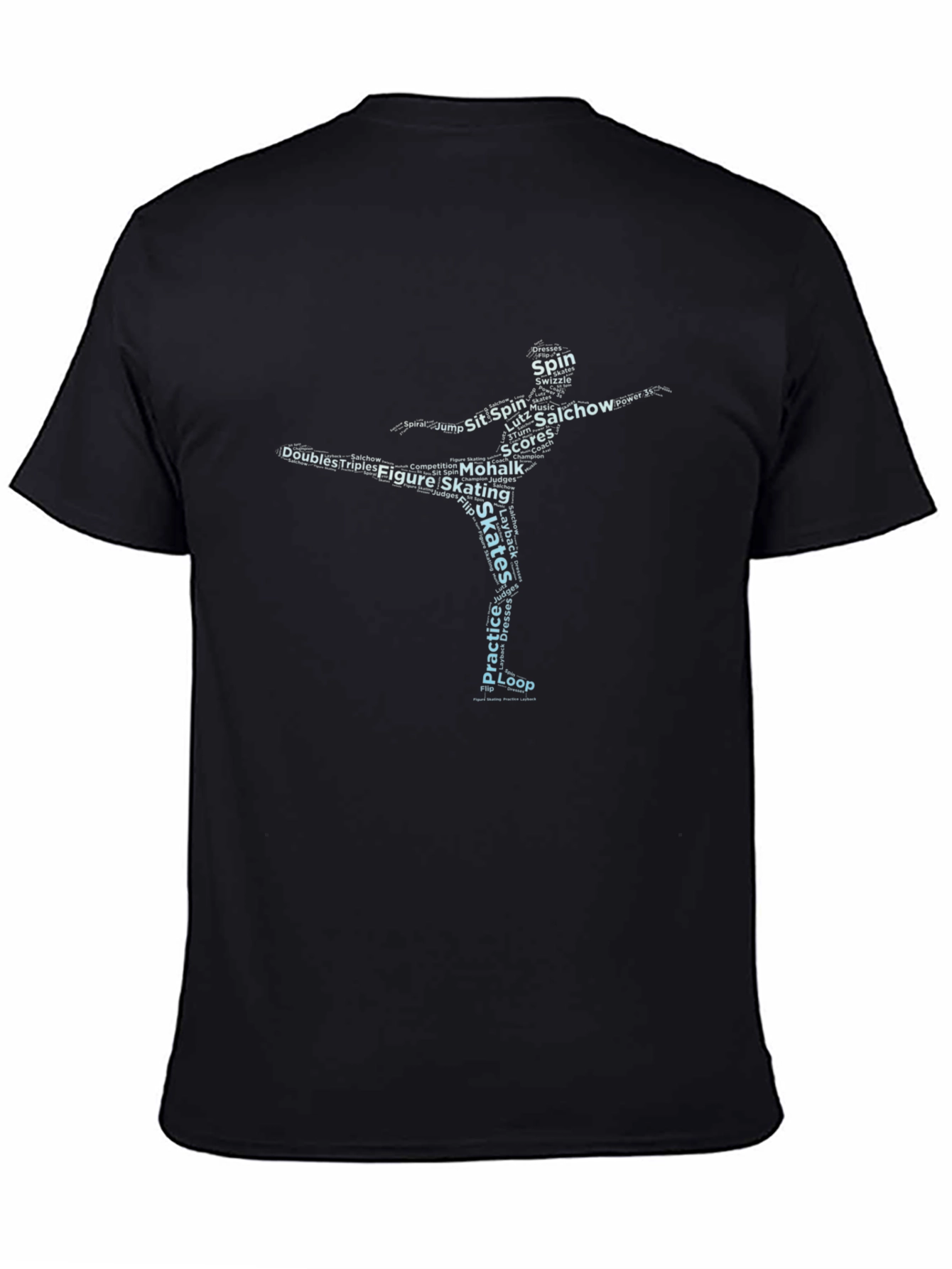 Figure Skating Word Art T-Shirt