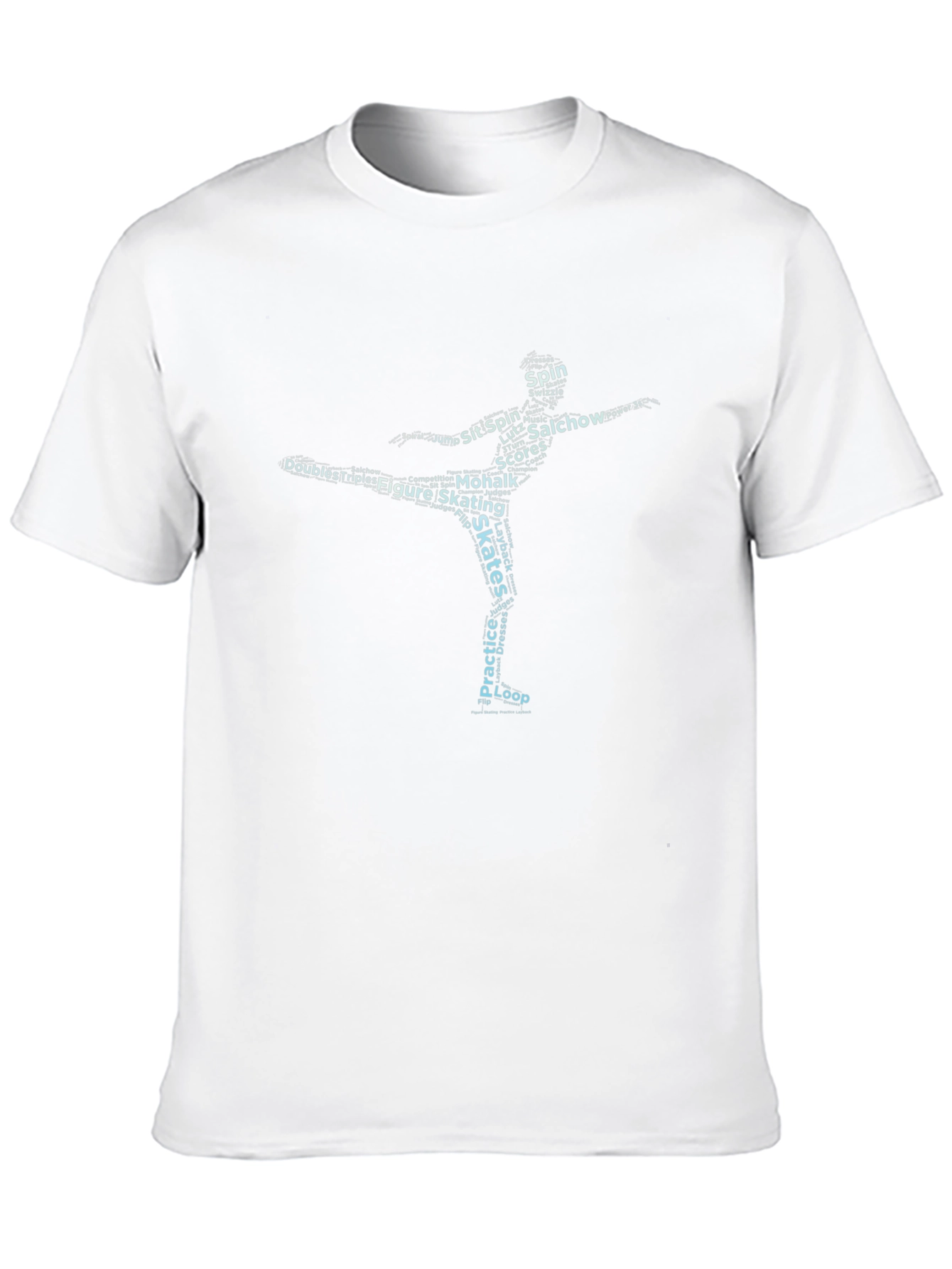 Figure Skating Word Art T-Shirt