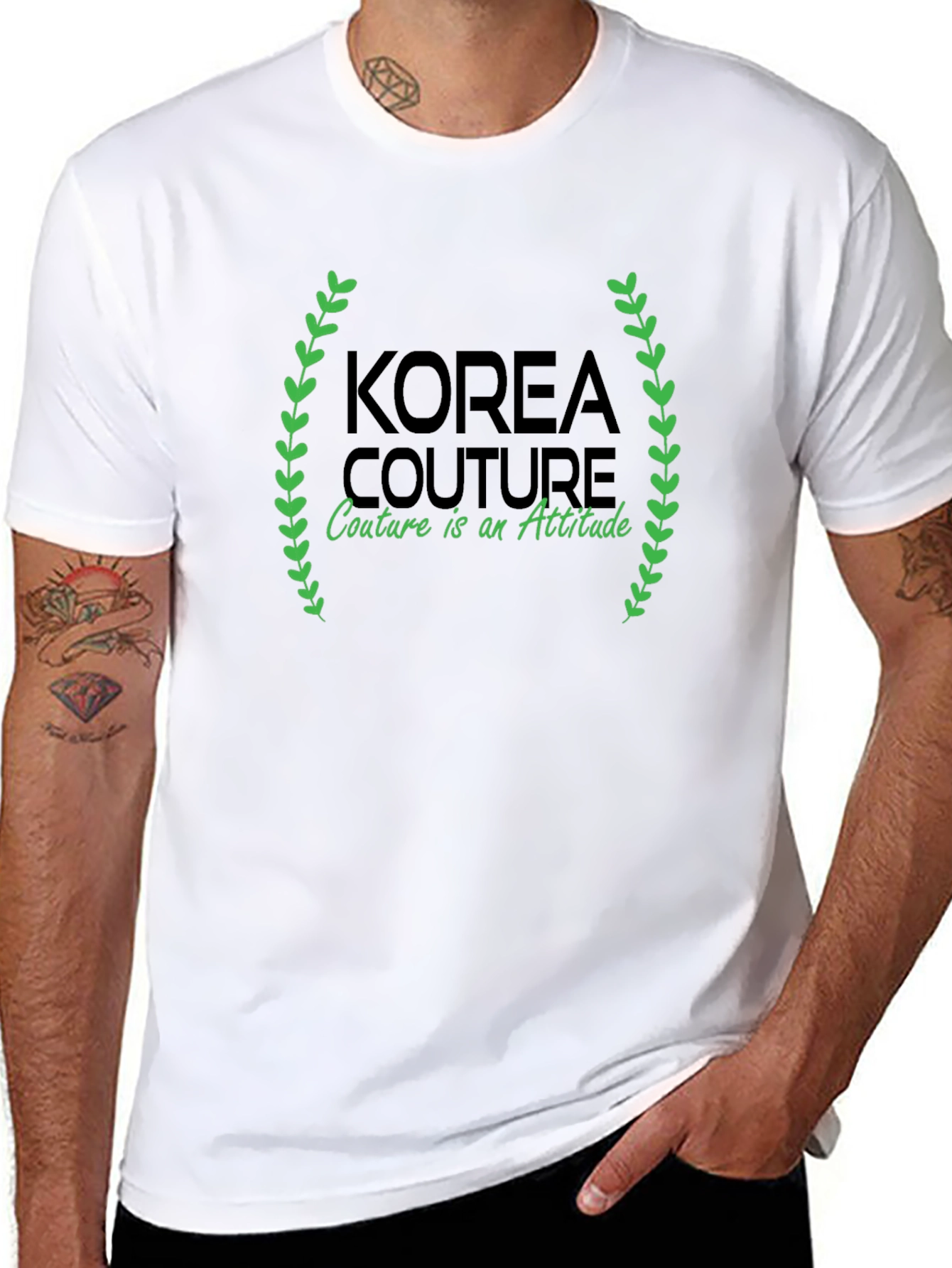 Korea Couture Graphic Tee - Attitude is Everything!