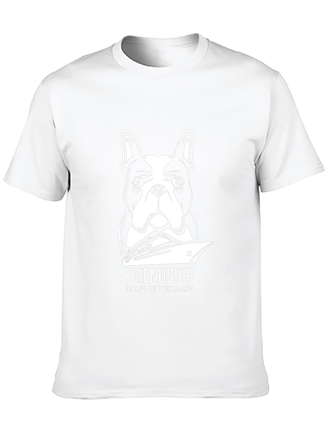 Friendship Dog & Boat T-Shirt | Stylish Graphic Tee