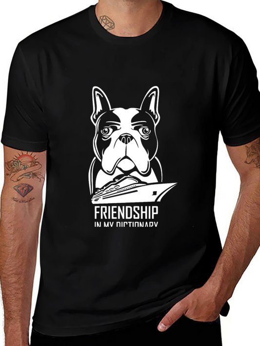 Friendship Dog & Boat T-Shirt | Stylish Graphic Tee