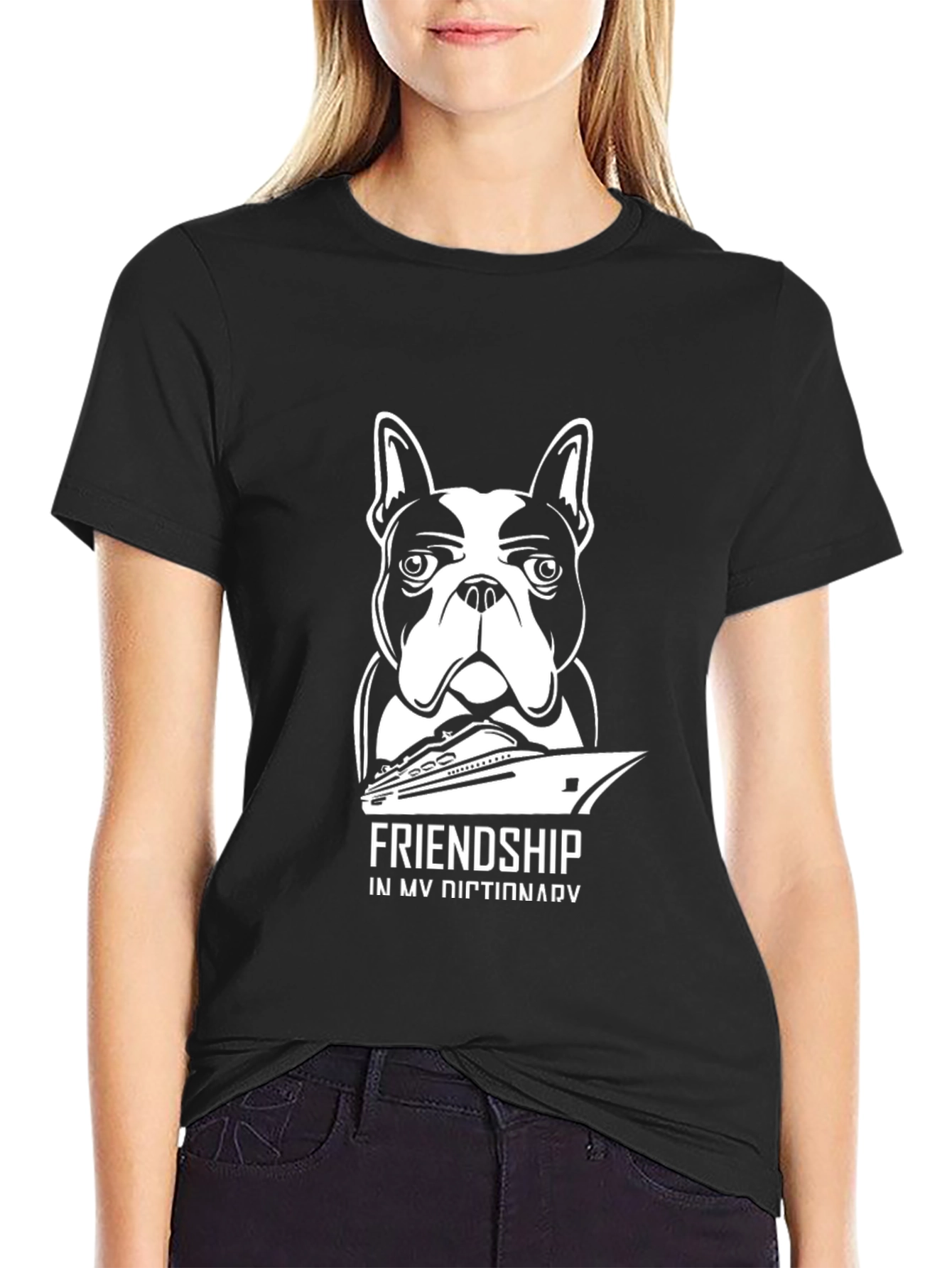 Friendship Dog & Boat T-Shirt | Stylish Graphic Tee