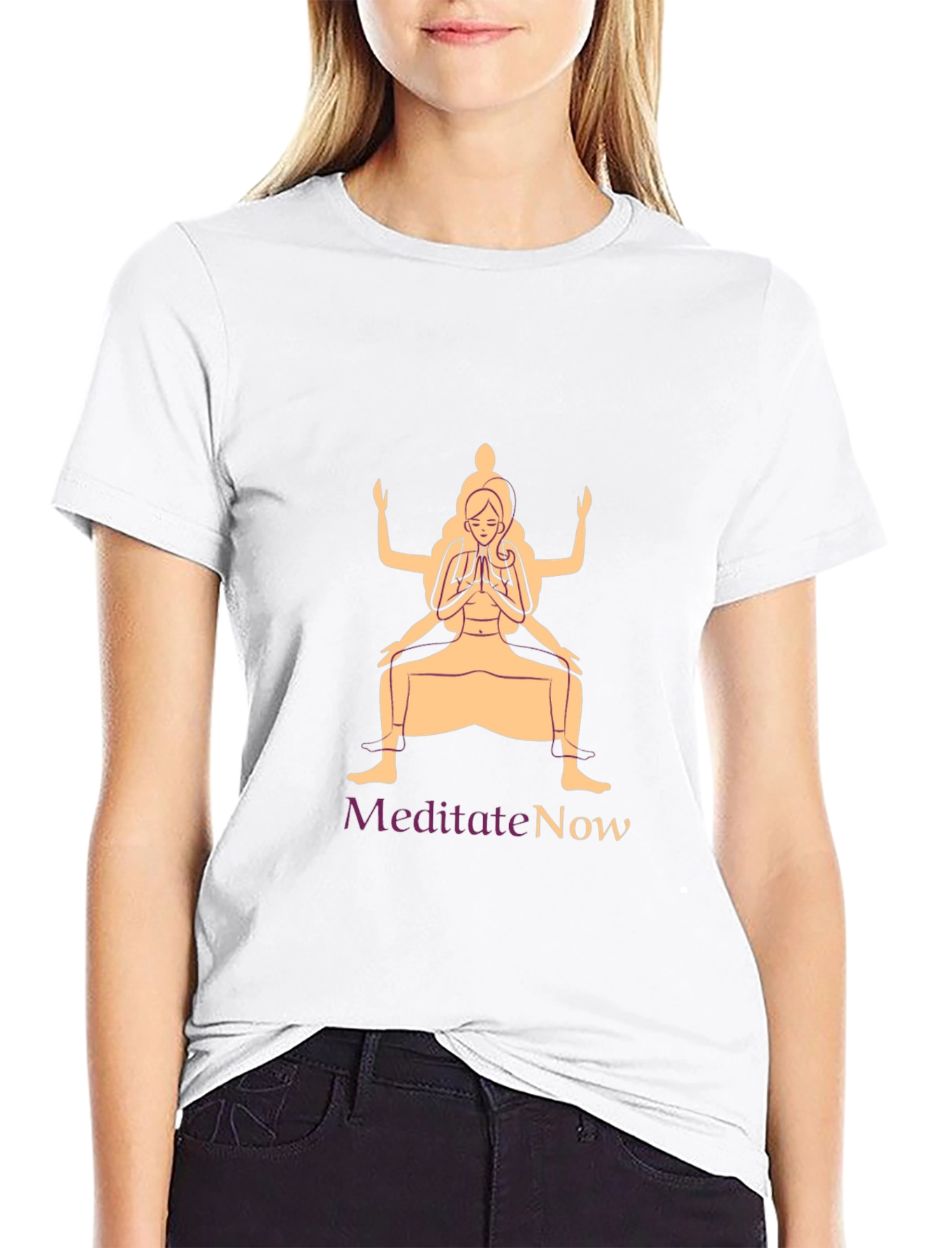Meditate Now Graphic Tee - Yoga Zen Shirt