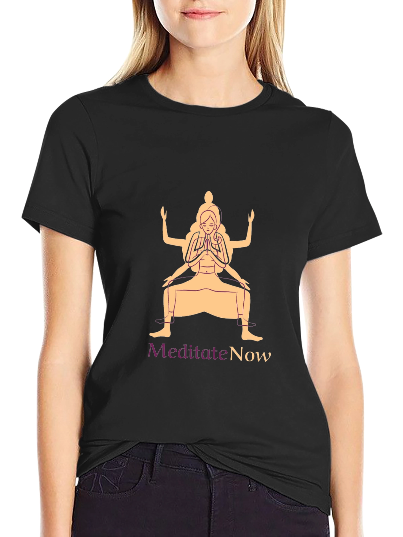 Meditate Now Graphic Tee - Yoga Zen Shirt