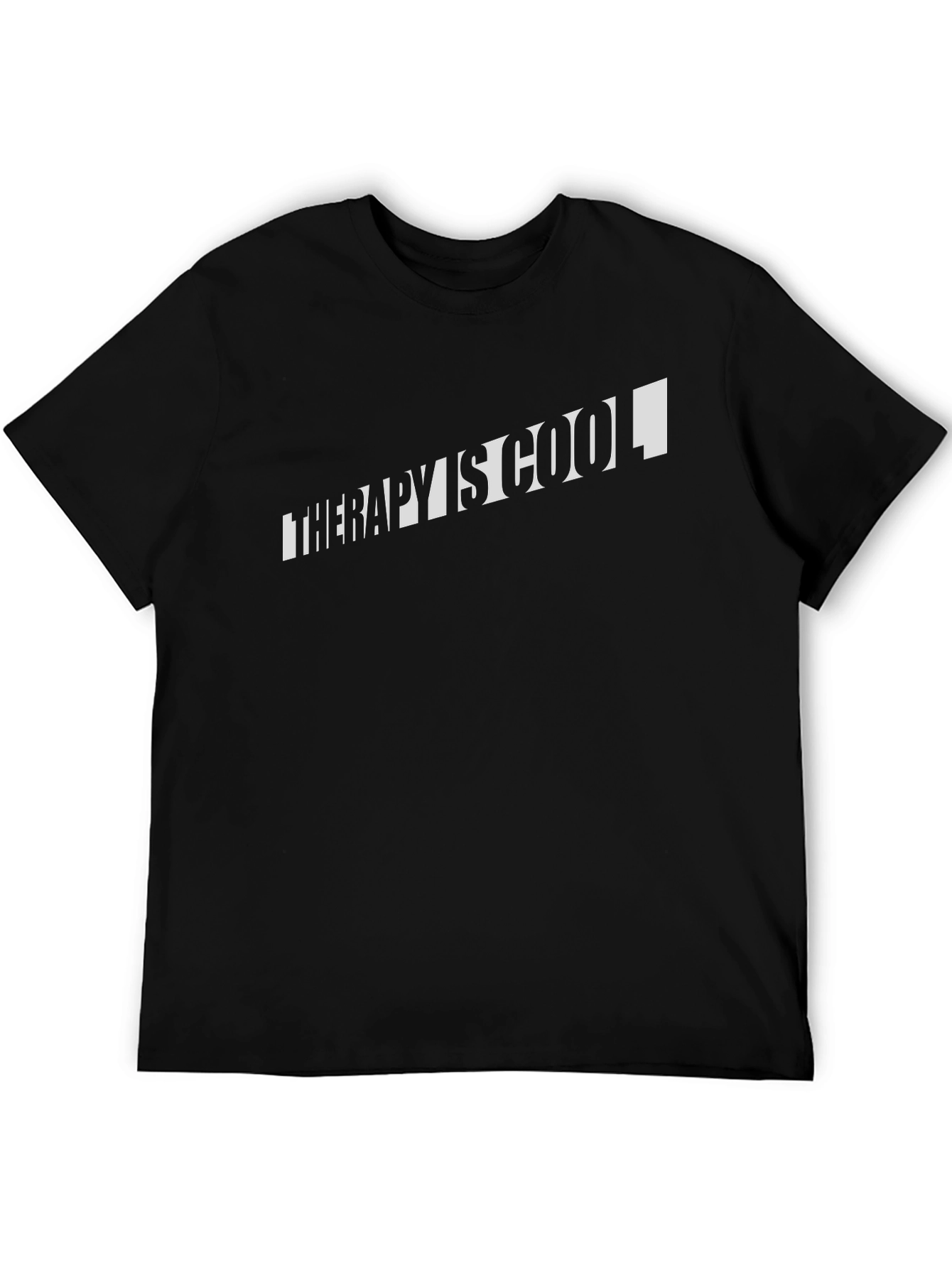 Therapy is Cool Black T-Shirt