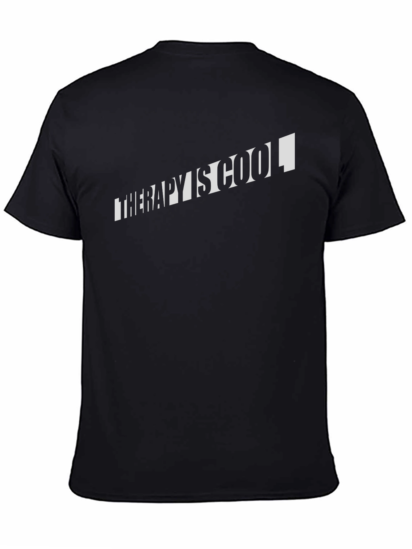 Therapy is Cool Black T-Shirt