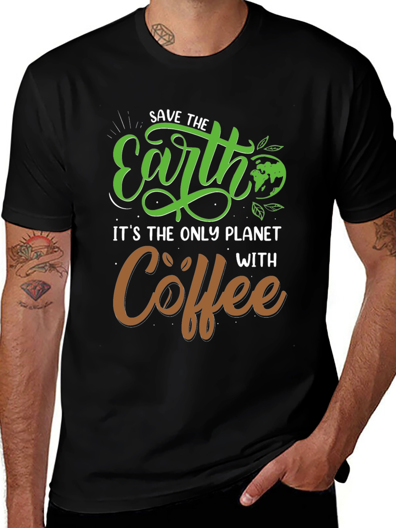 Save the Earth Coffee T-Shirt