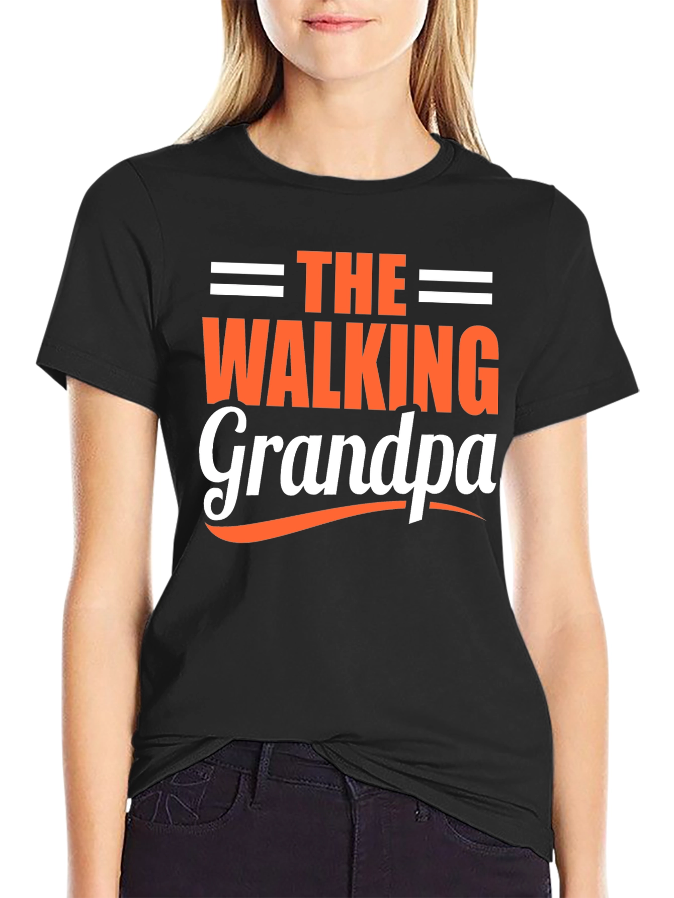 The Walking Grandpa Funny Graphic T-Shirt