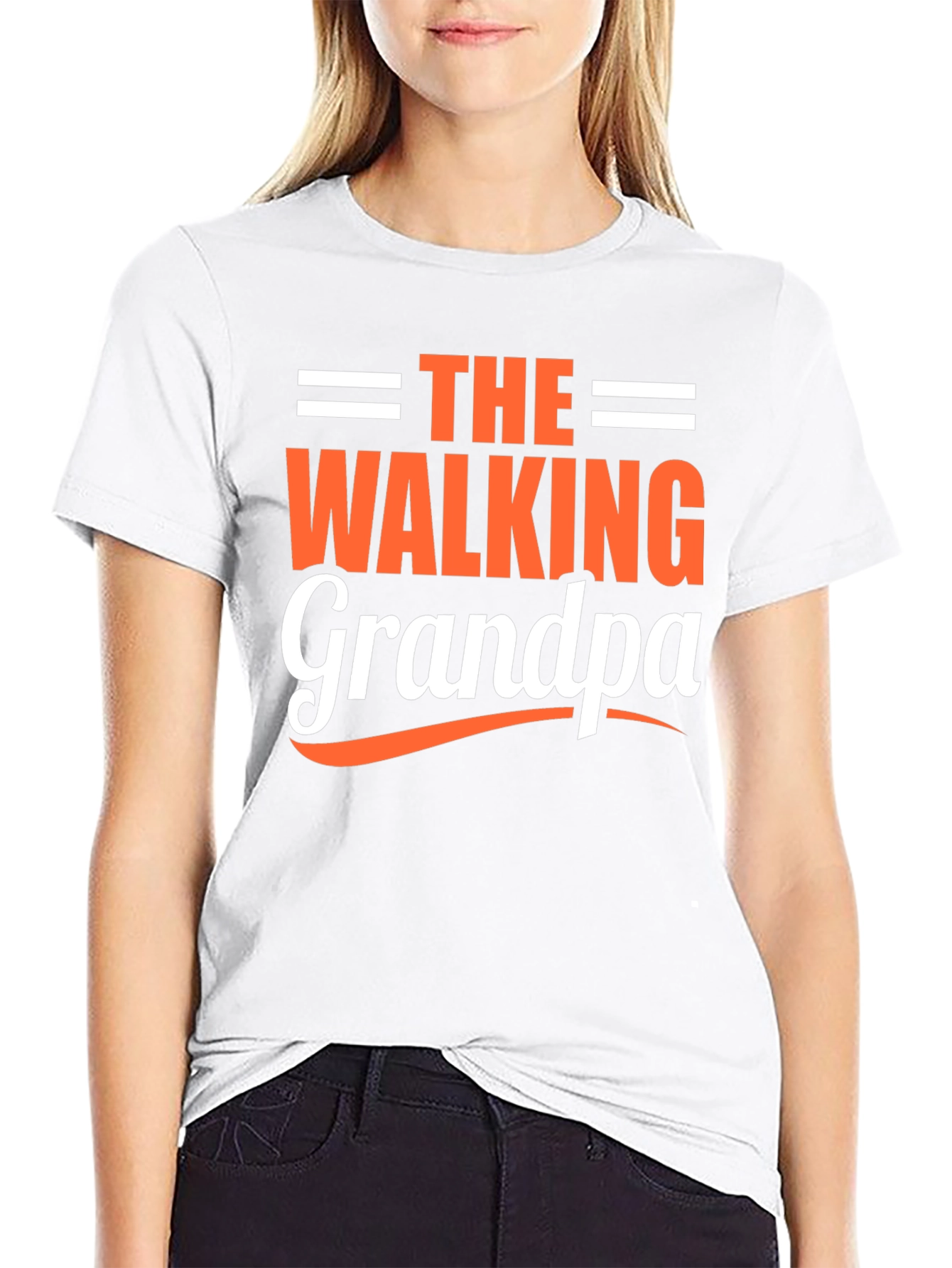 The Walking Grandpa Funny Graphic T-Shirt
