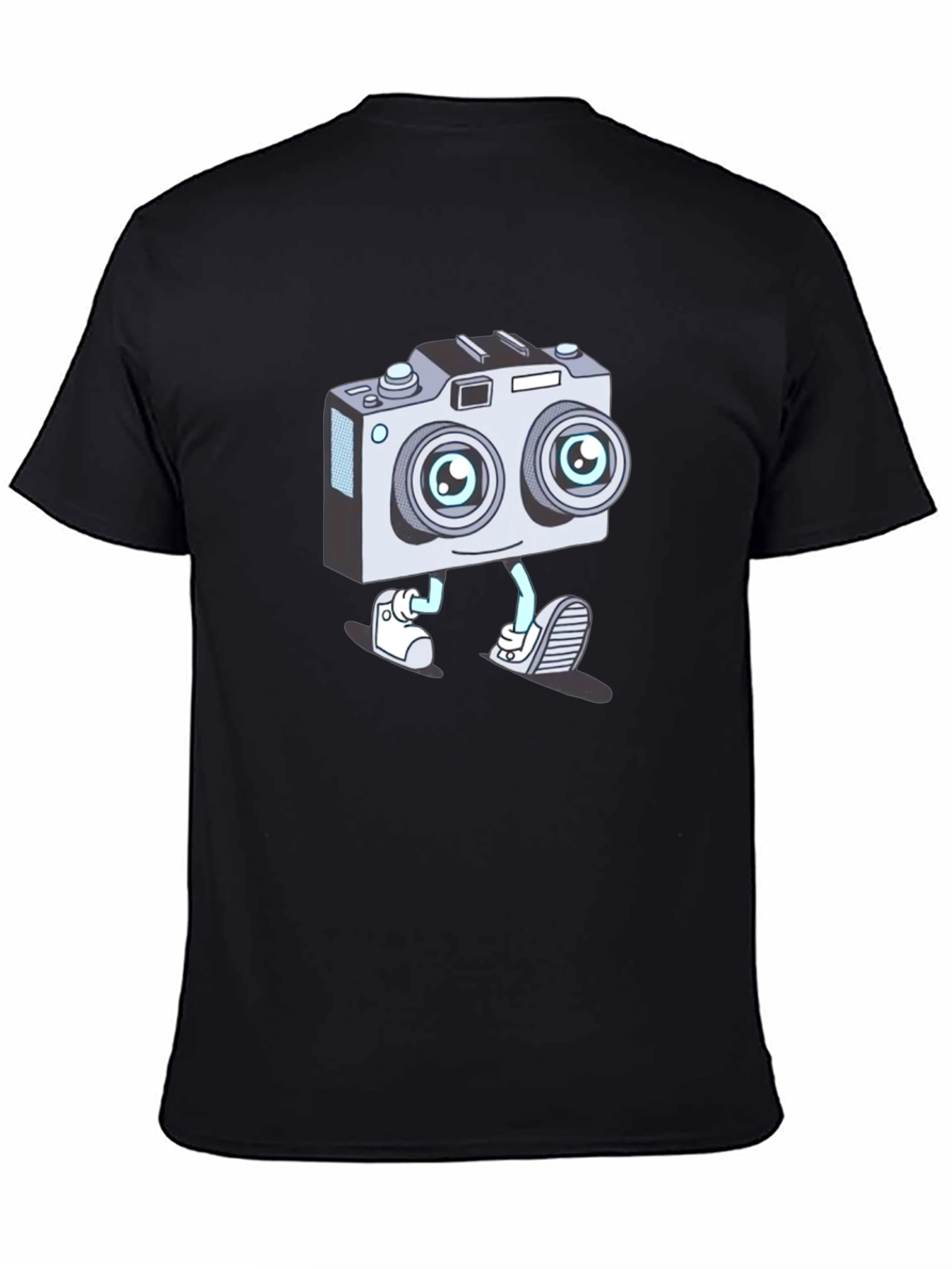 Cartoon Camera Character T-Shirt