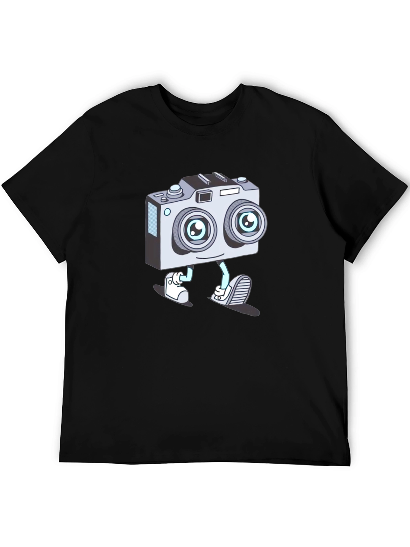 Cartoon Camera Character T-Shirt