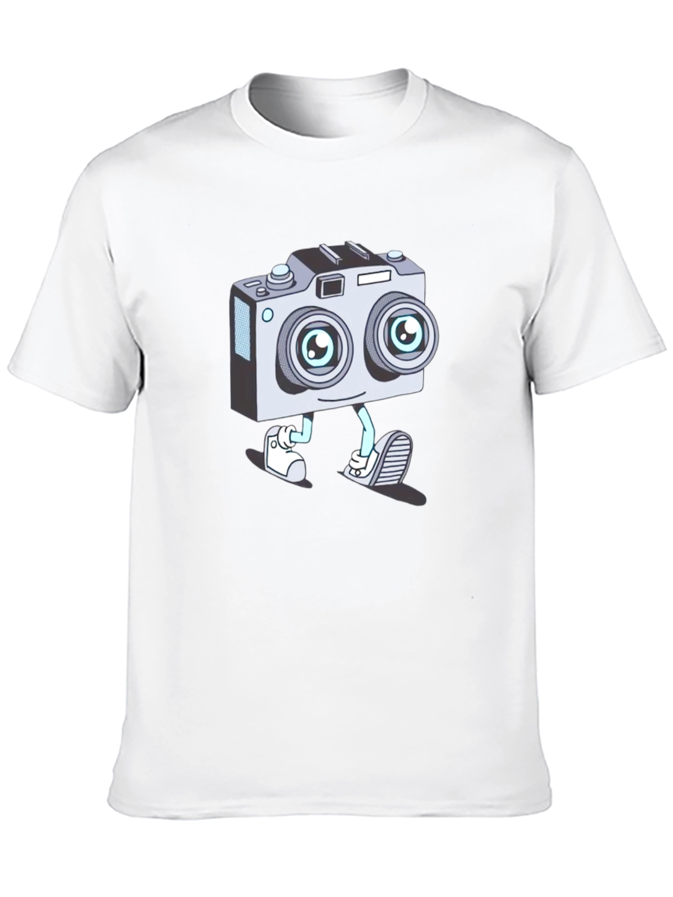 Cartoon Camera Character T-Shirt