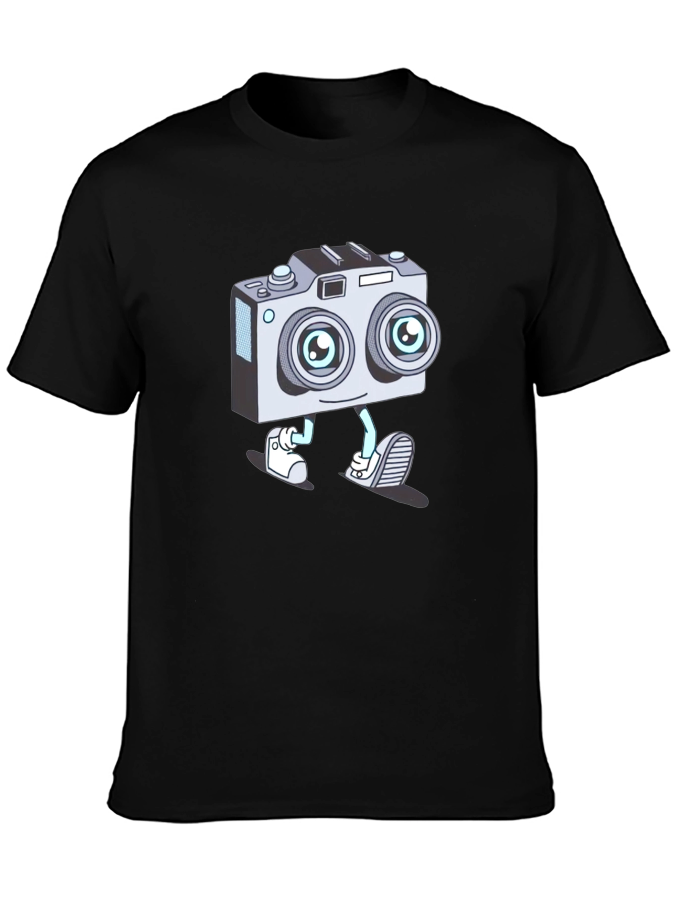 Cartoon Camera Character T-Shirt
