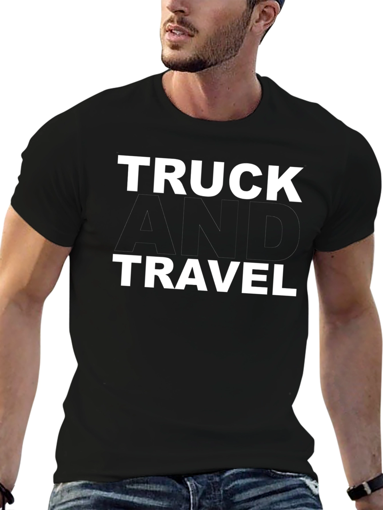 Truck and Travel Graphic T-Shirt