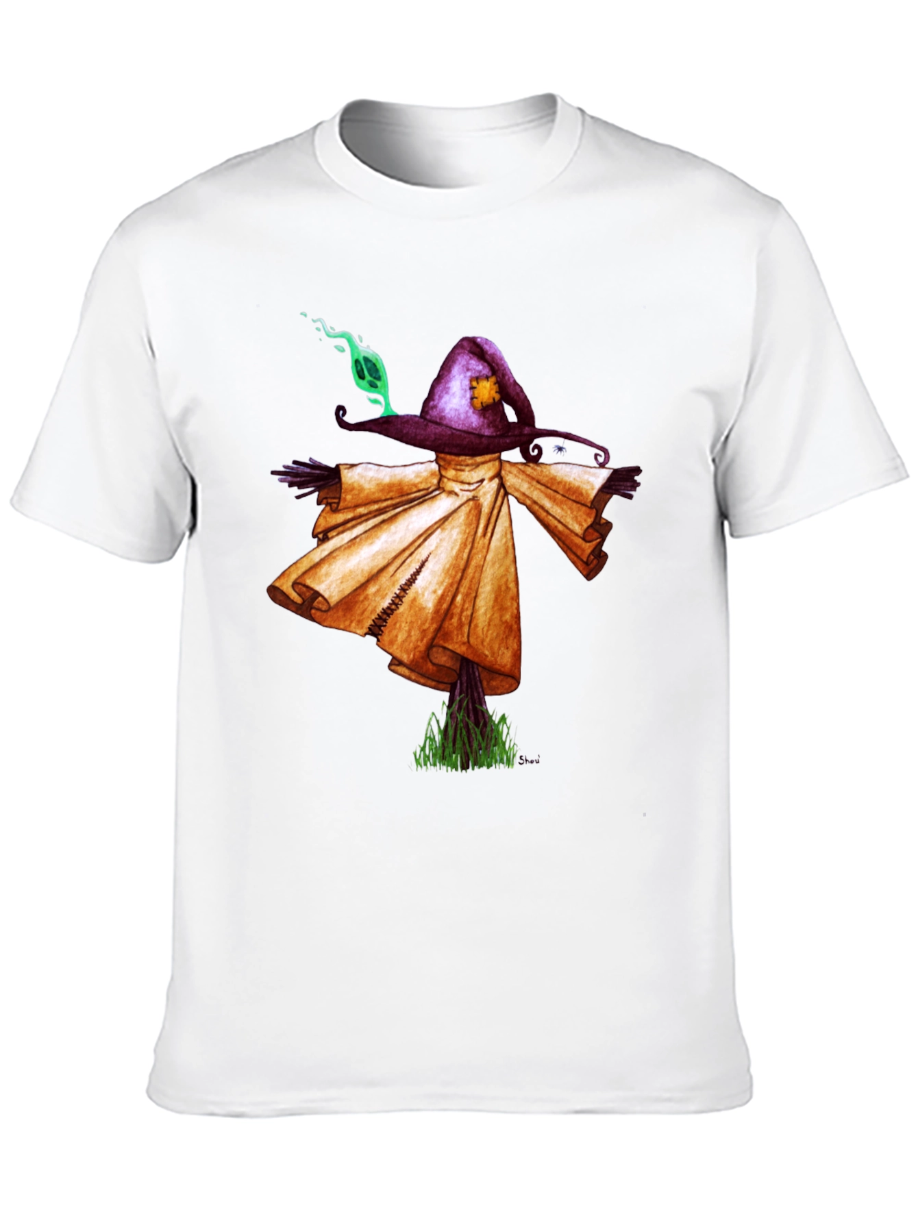 Scarecrow Graphic Tee - Unique Spooky Shirt