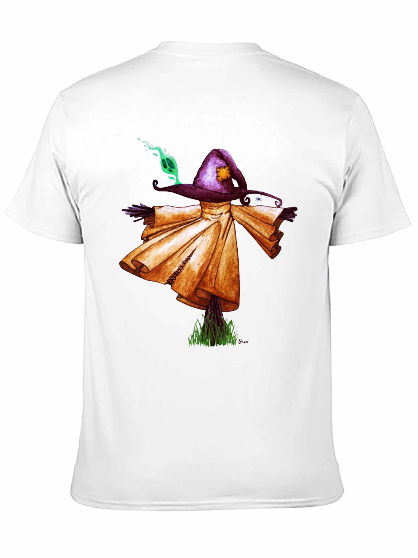 Scarecrow Graphic Tee - Unique Spooky Shirt