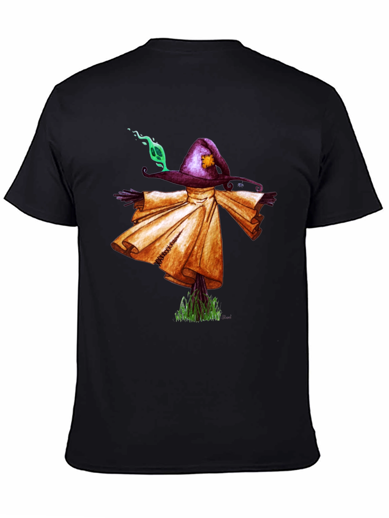Scarecrow Graphic Tee - Unique Spooky Shirt
