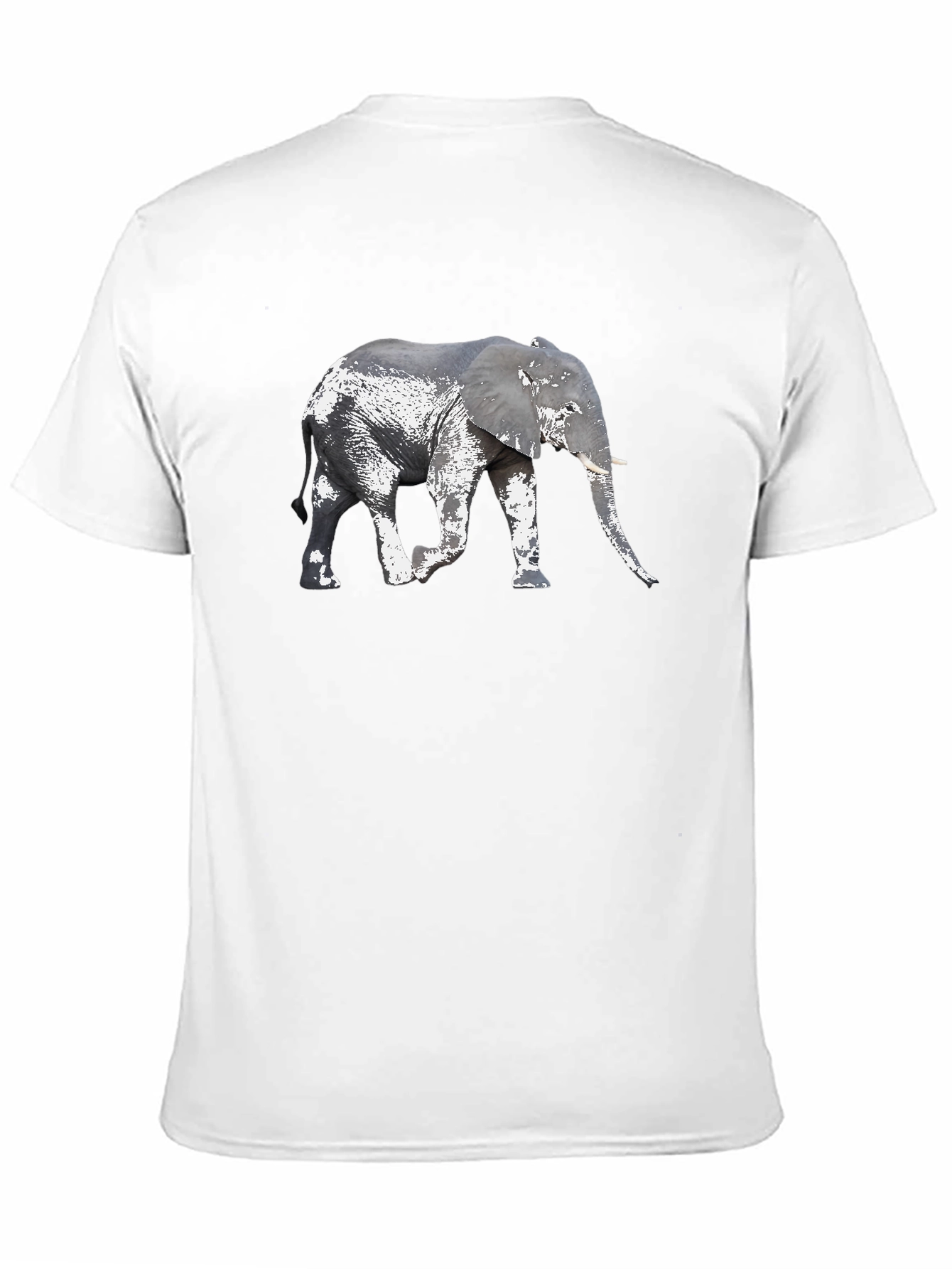Elephant Graphic Tee - Black Short Sleeve Shirt