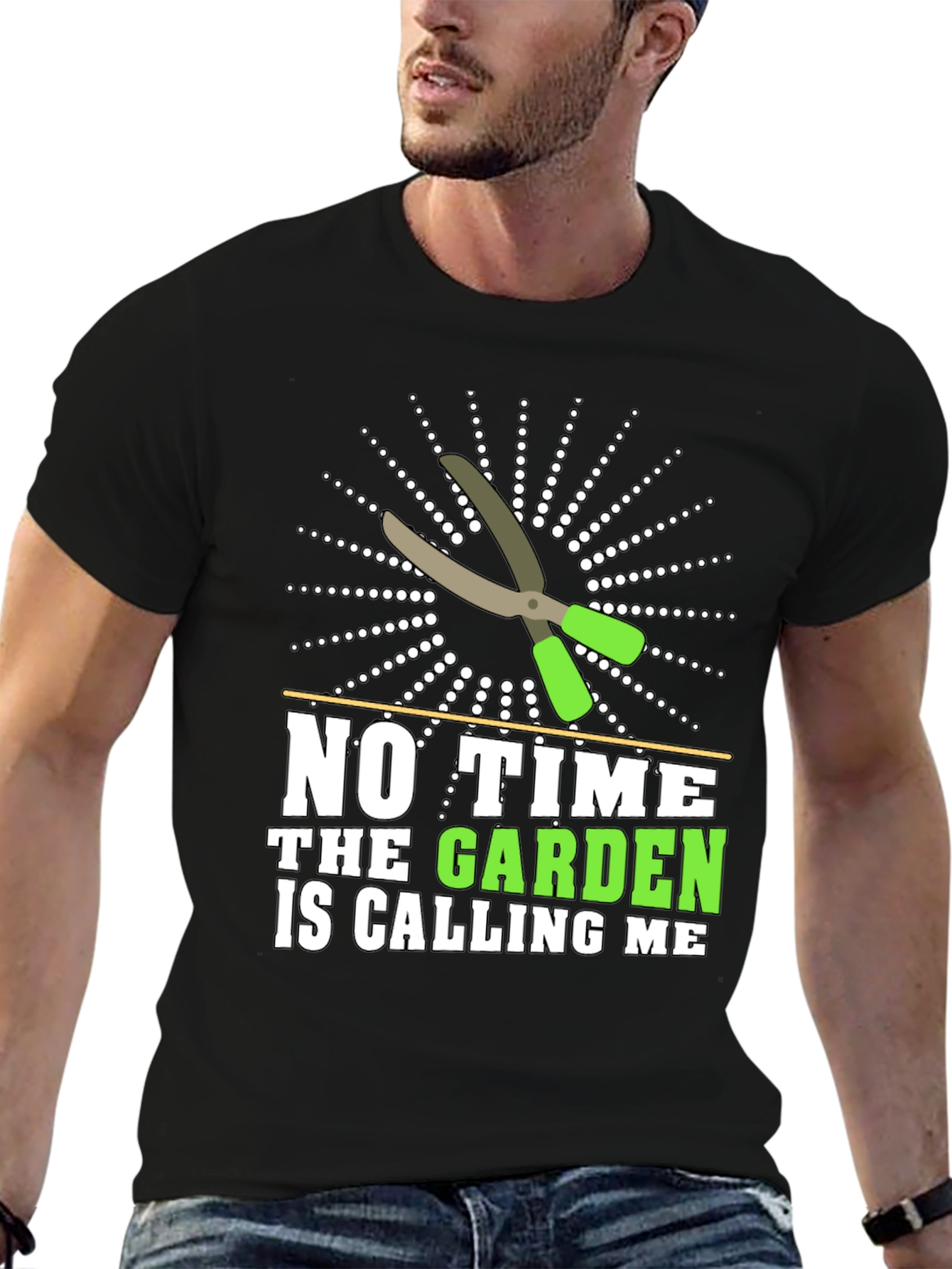 Gardeners Tee: No Time The Garden Is Calling Me