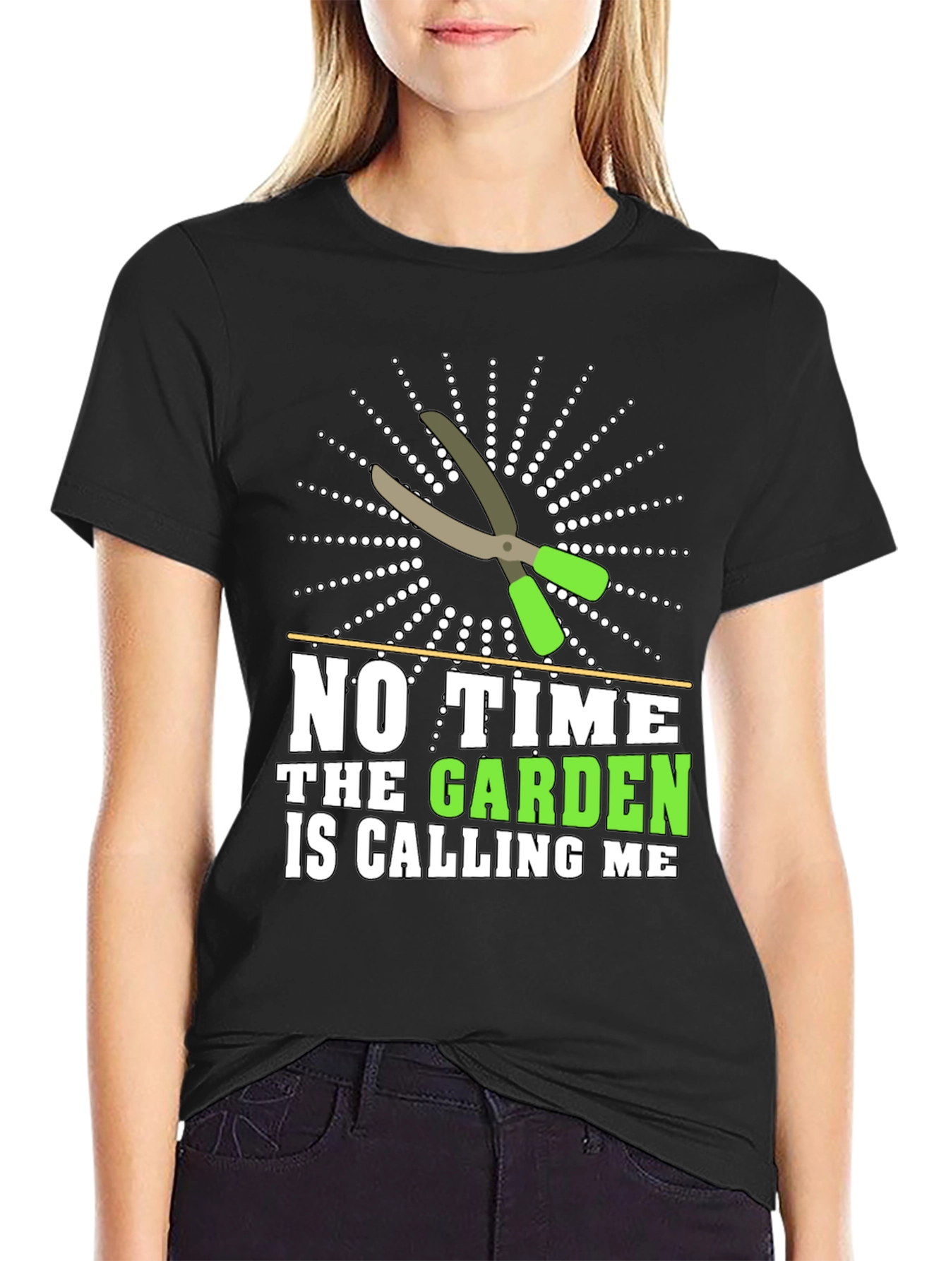 Gardeners Tee: No Time The Garden Is Calling Me